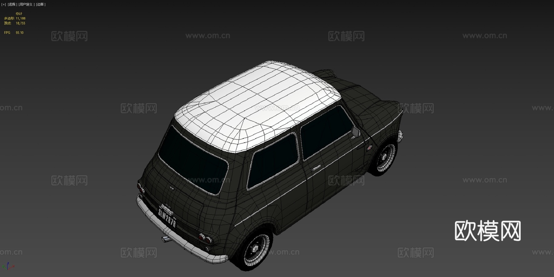 拉斯利67款-低多边形模型su模型