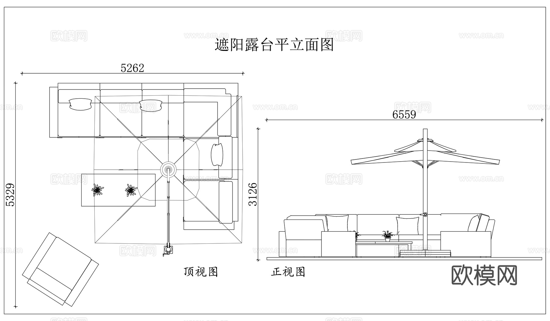 遮阳台 遮阳平台 凉棚露台 防晒露台 遮阳庭院cad施工图