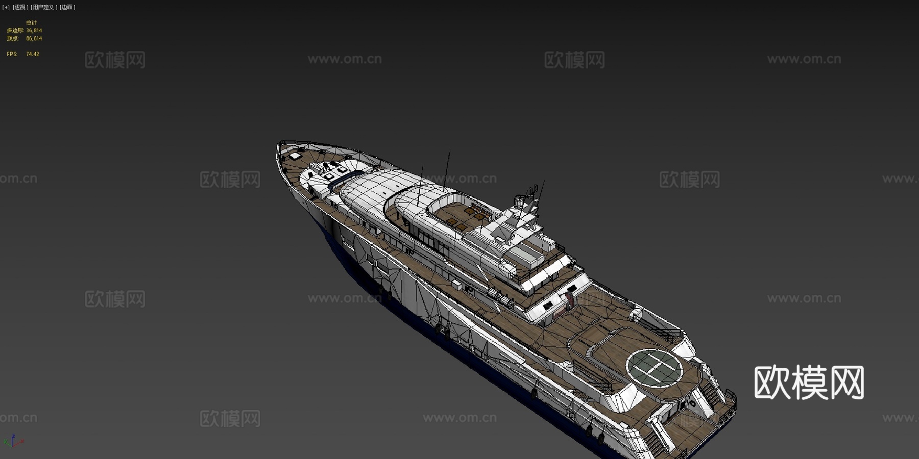 弗里基的游艇su模型