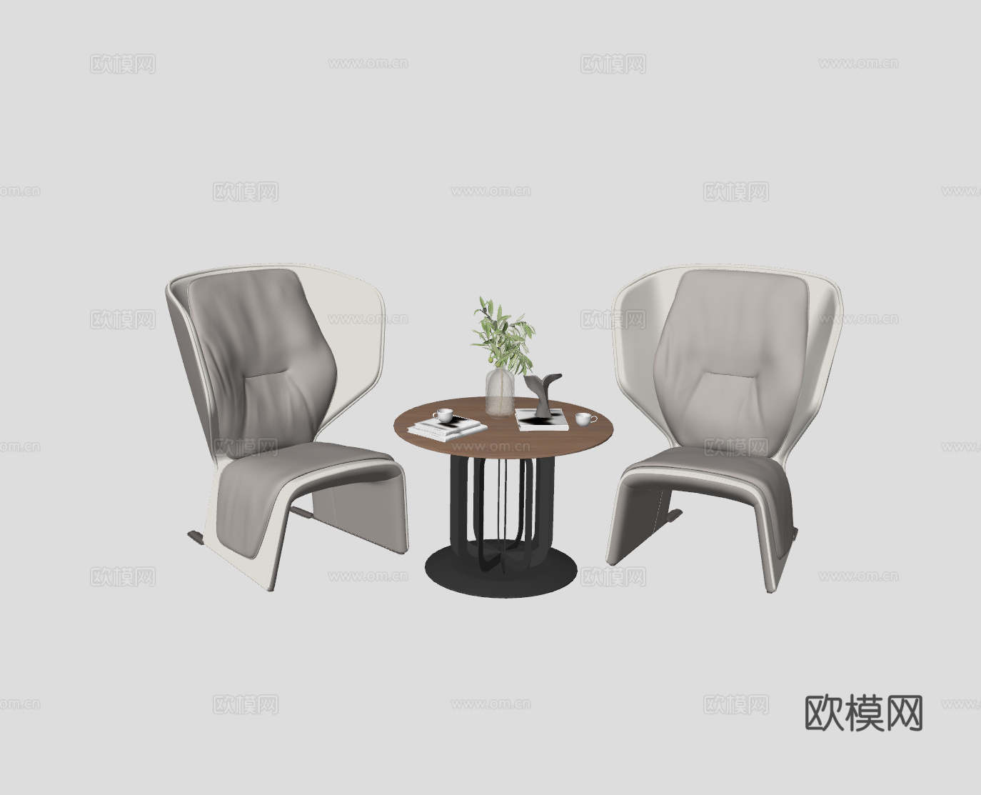 现代休闲椅su模型