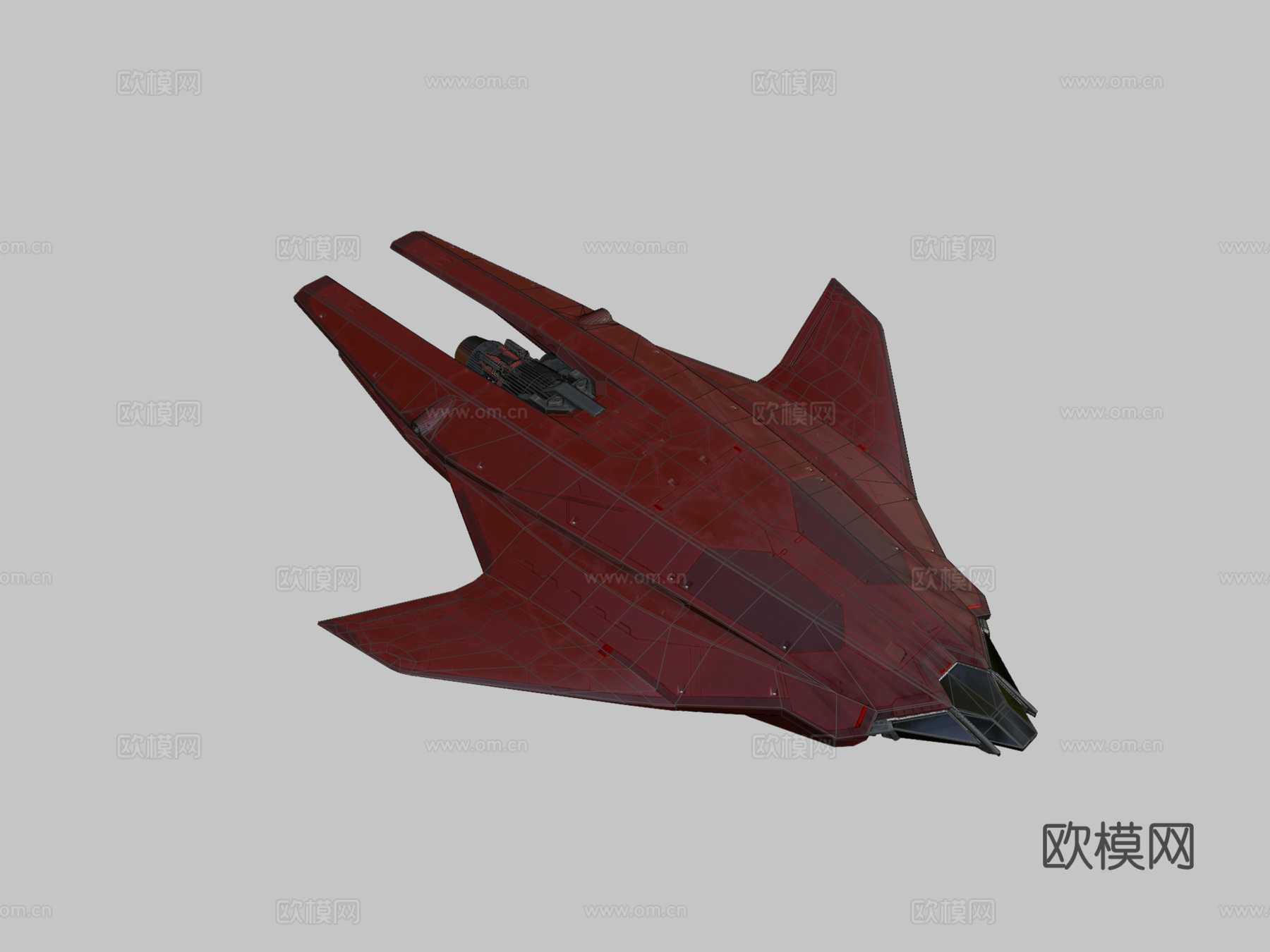 科幻飞船su模型