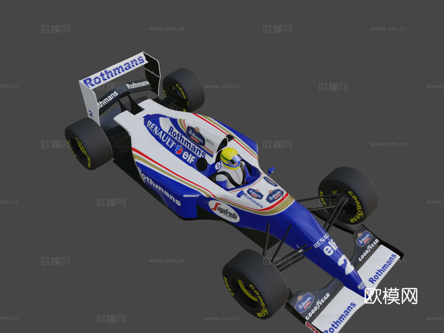 威廉姆斯FW16 + 艾尔顿·塞纳su模型