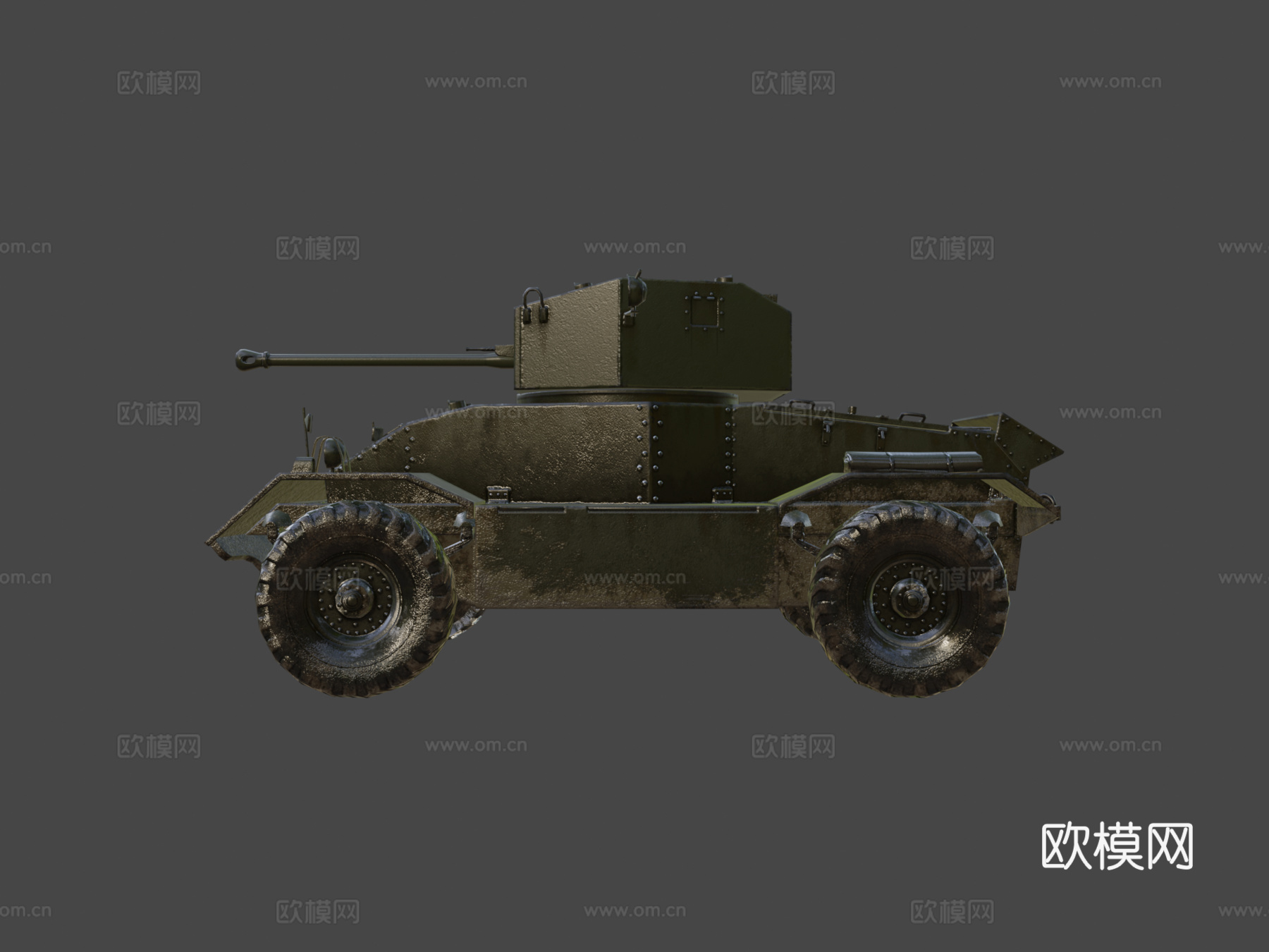（动画）英雄连2-英军部队-AEC巡逻车su模型