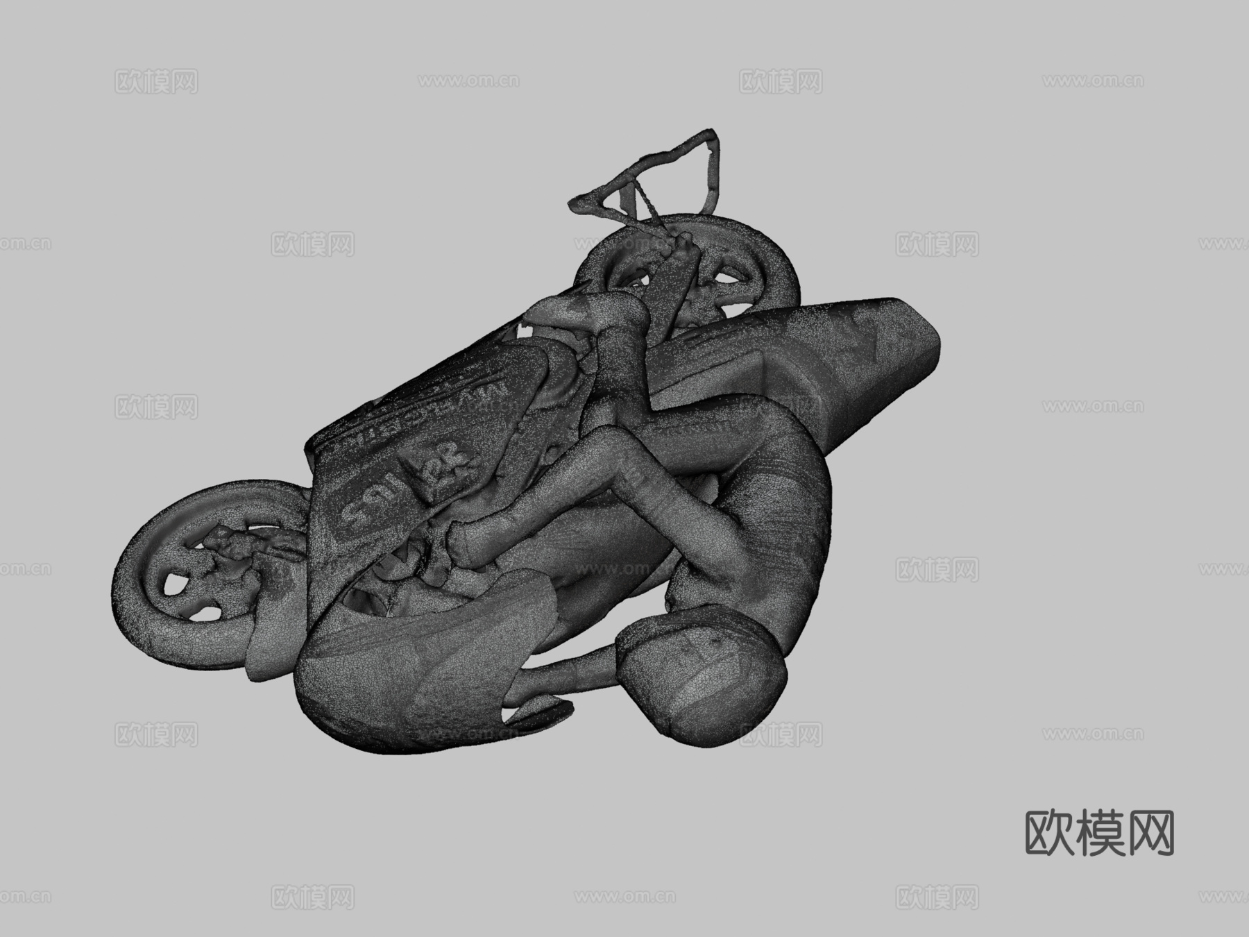 D打印我的遥控自行车NSR500 1-5遥控自行车罗斯曼版su模型