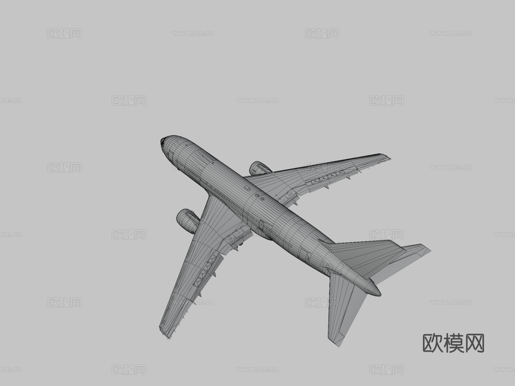 波音767-200美国航空（完整驾驶舱）su模型