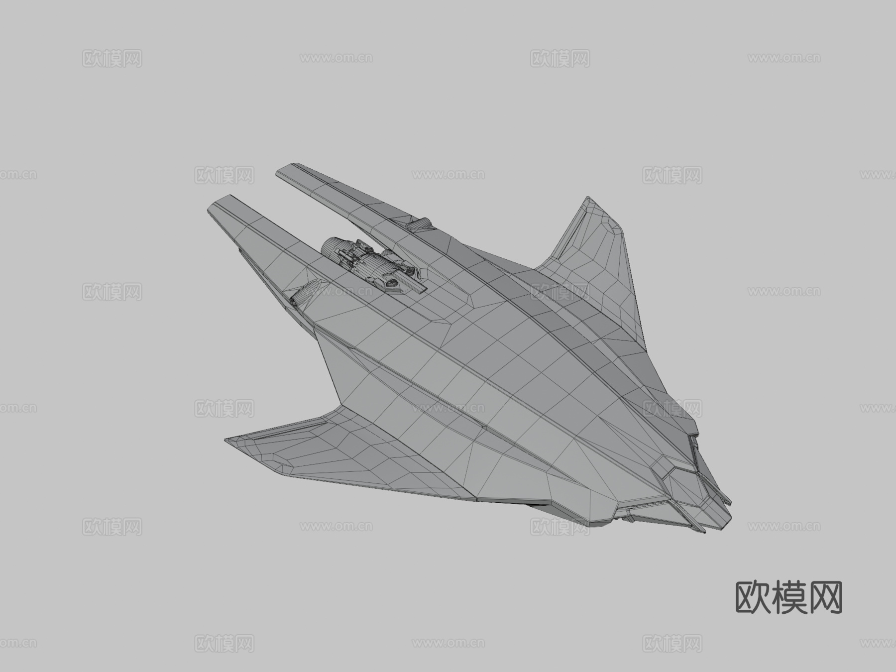 科幻飞船su模型