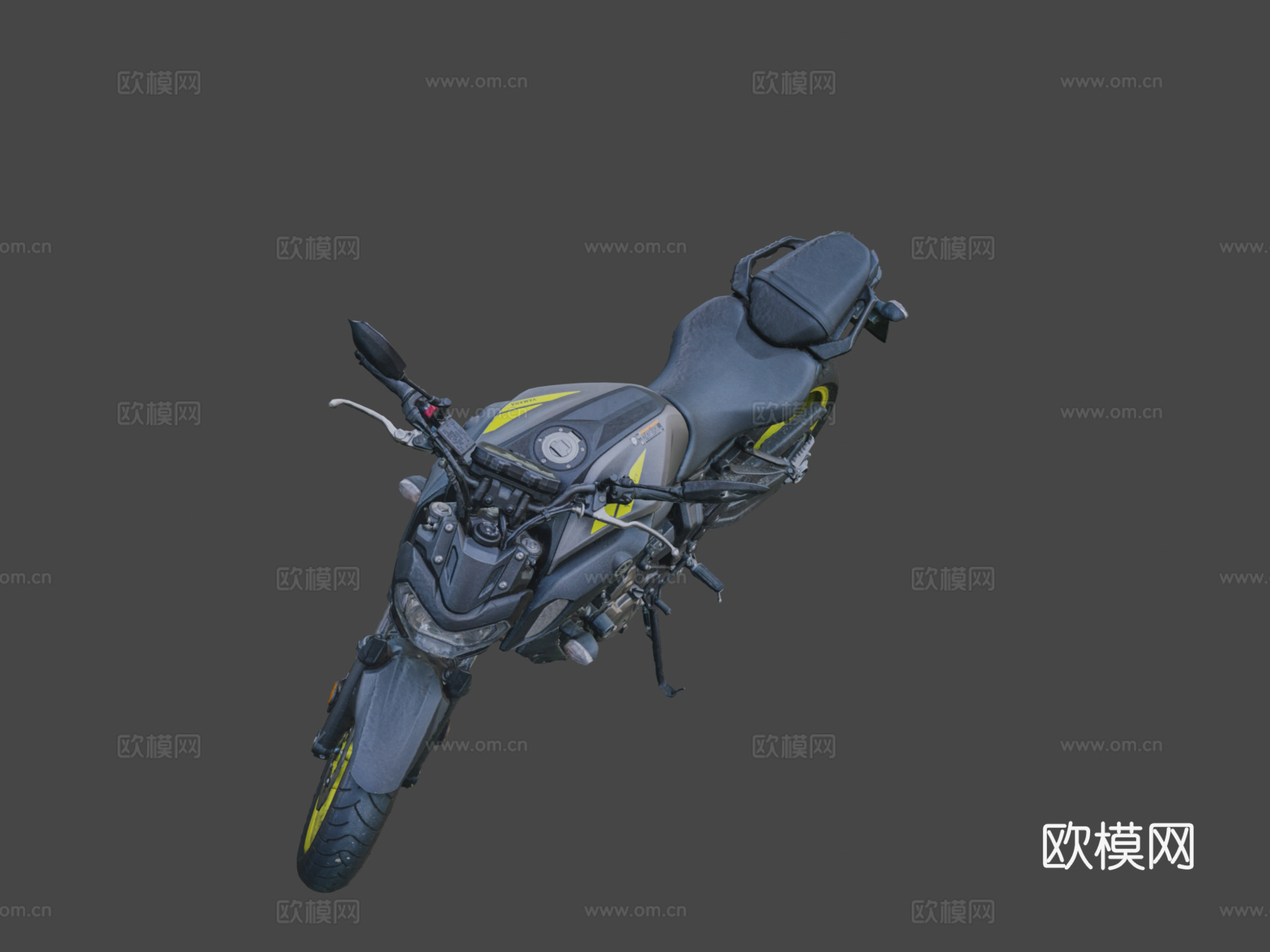 MT-07摩托车原始摄影测量扫描su模型