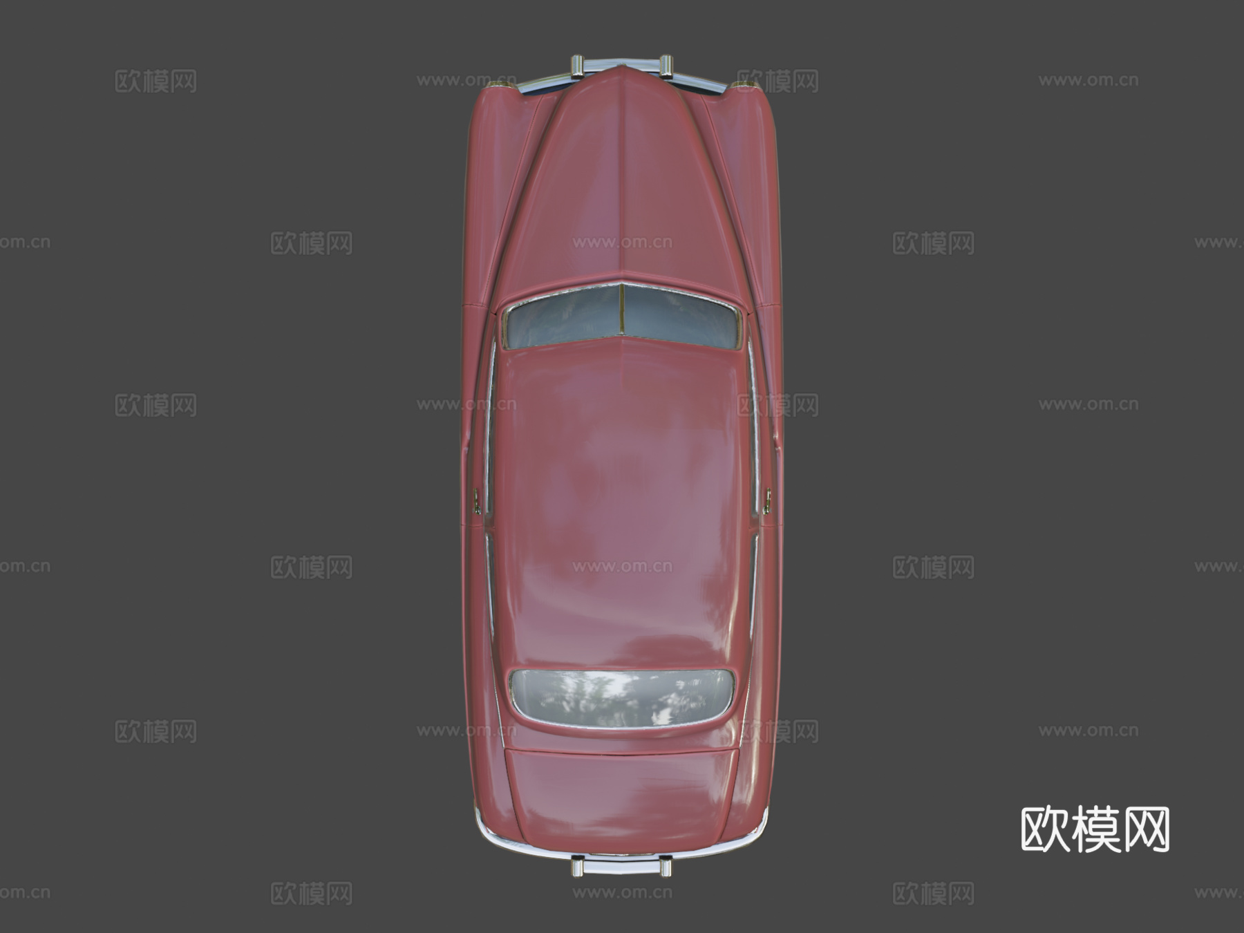 年代双门轿跑车su模型