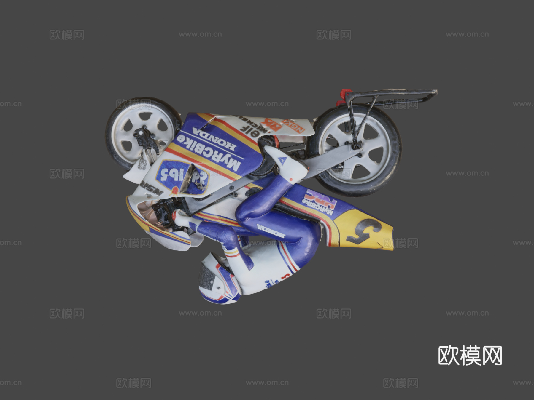 D打印我的遥控自行车NSR500 1-5遥控自行车罗斯曼版su模型