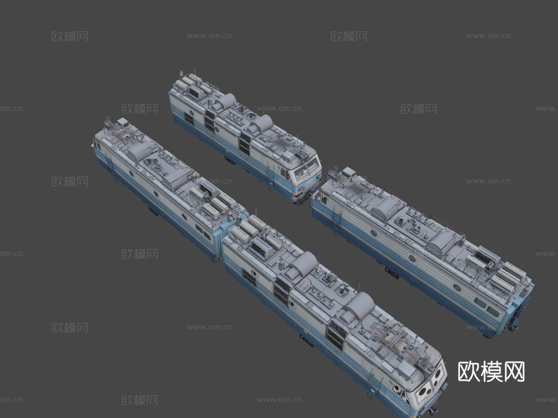 电力货运机车su模型