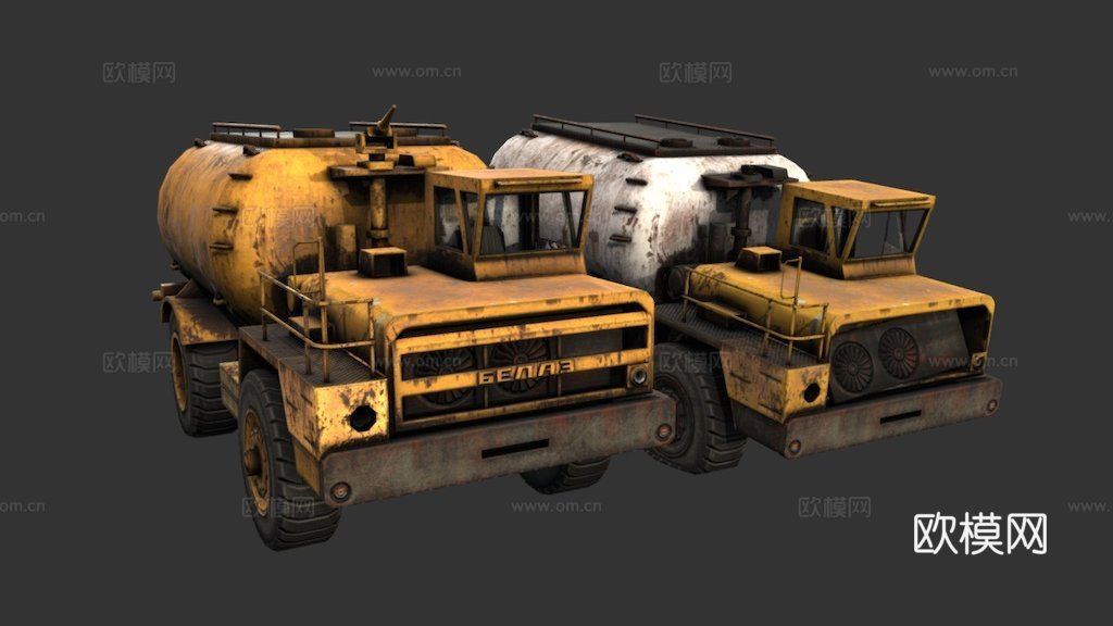 别拉斯540油罐卡车su模型