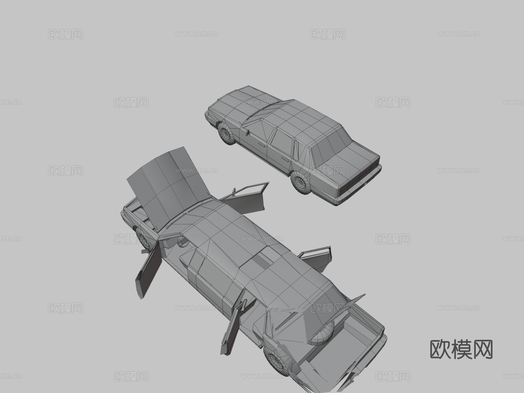 年林肯城市轿车su模型