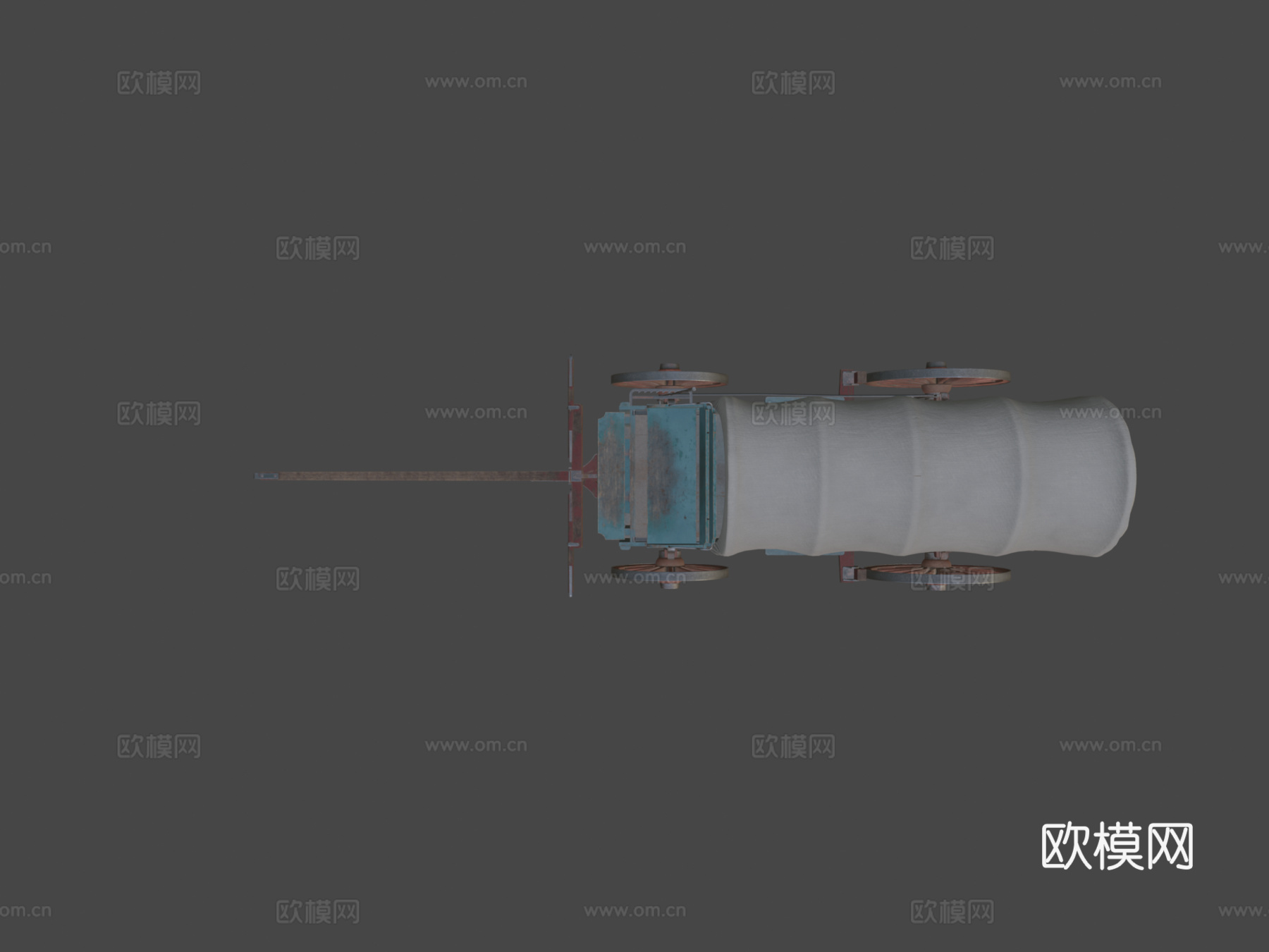 有篷马车su模型