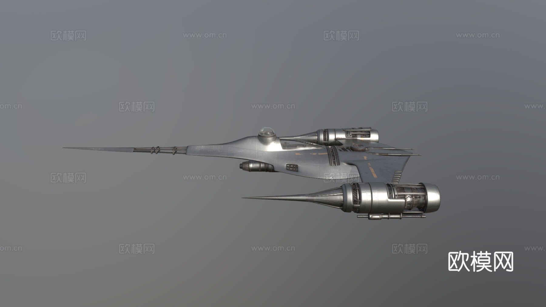 曼达洛人N1纳布星际战斗机(带内饰)su模型