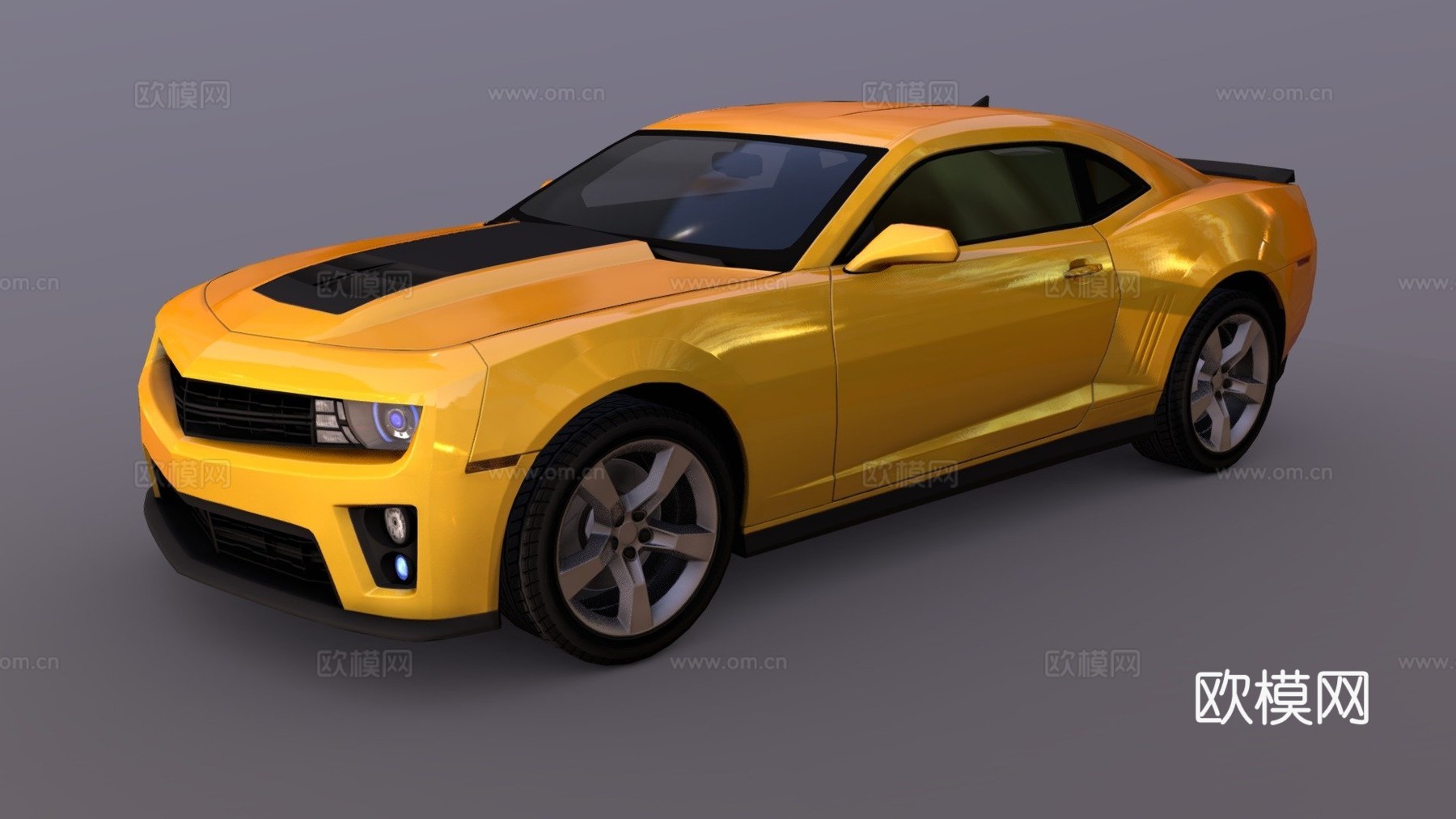 雪佛兰科迈罗（低多边形）su模型