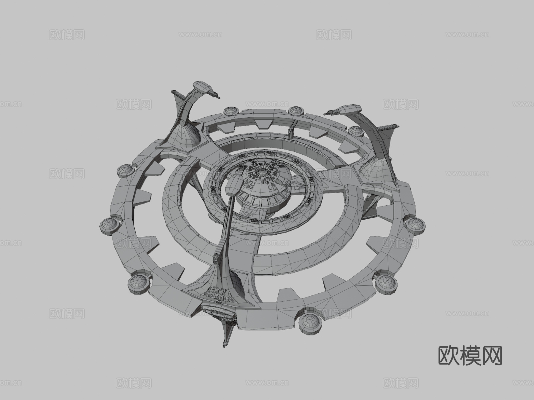 深空九号II空间站重新设计su模型