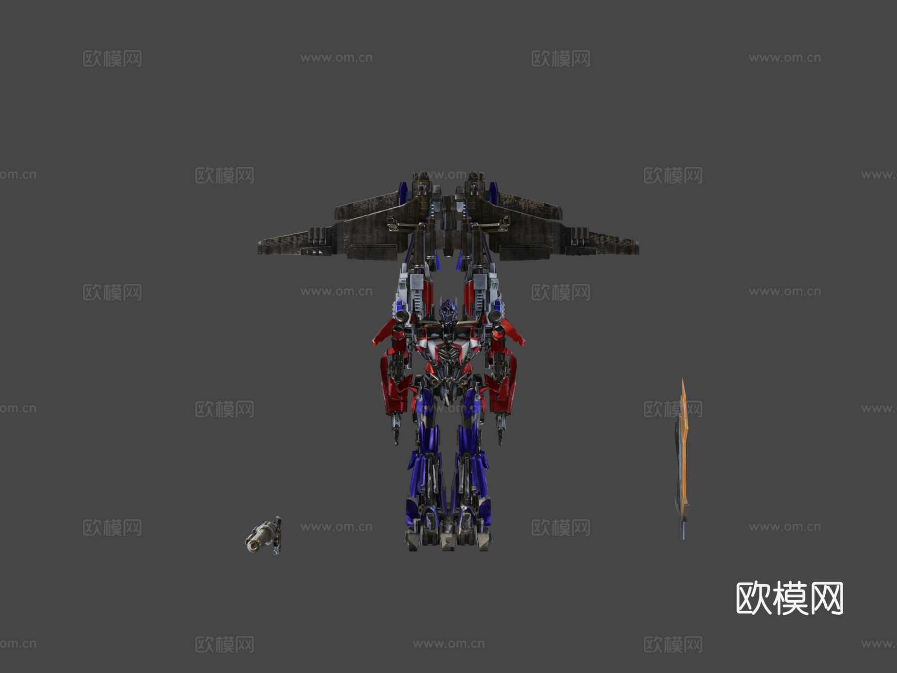 擎天柱G1-人类联盟版su模型