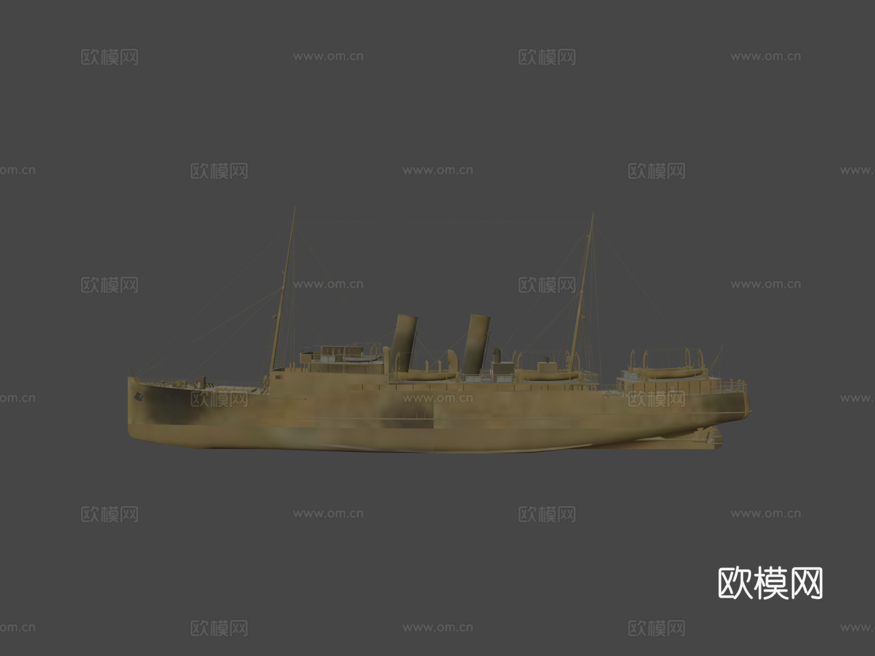 洛丽娜号船su模型