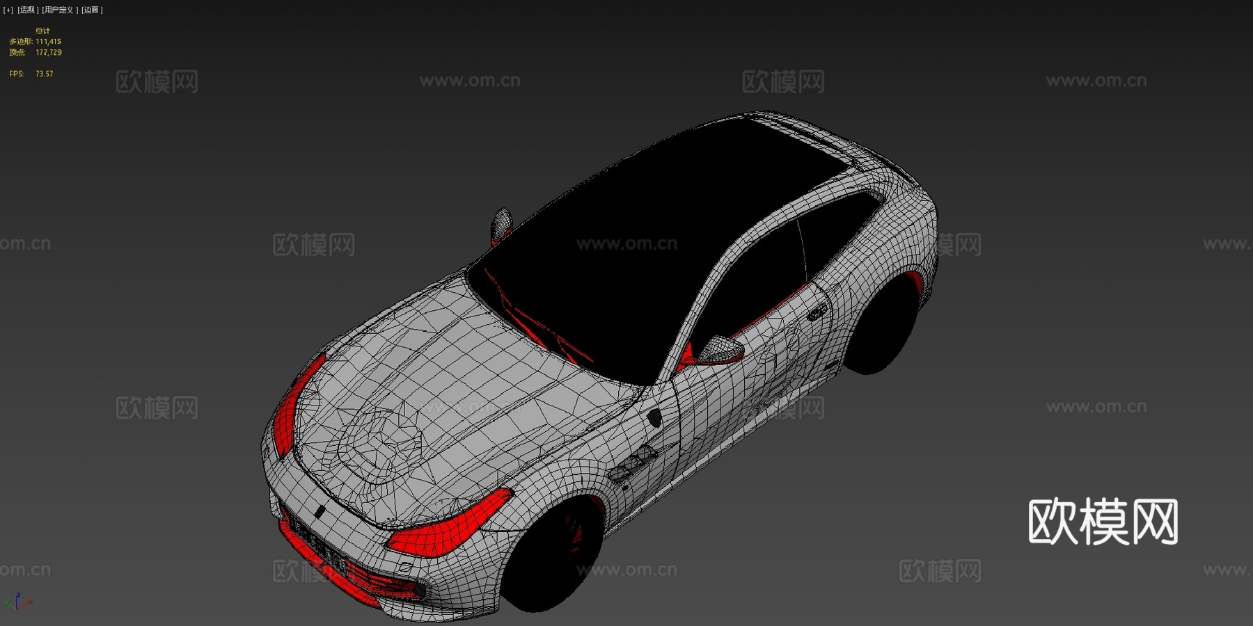 法拉利GTC4 Lusso型su模型