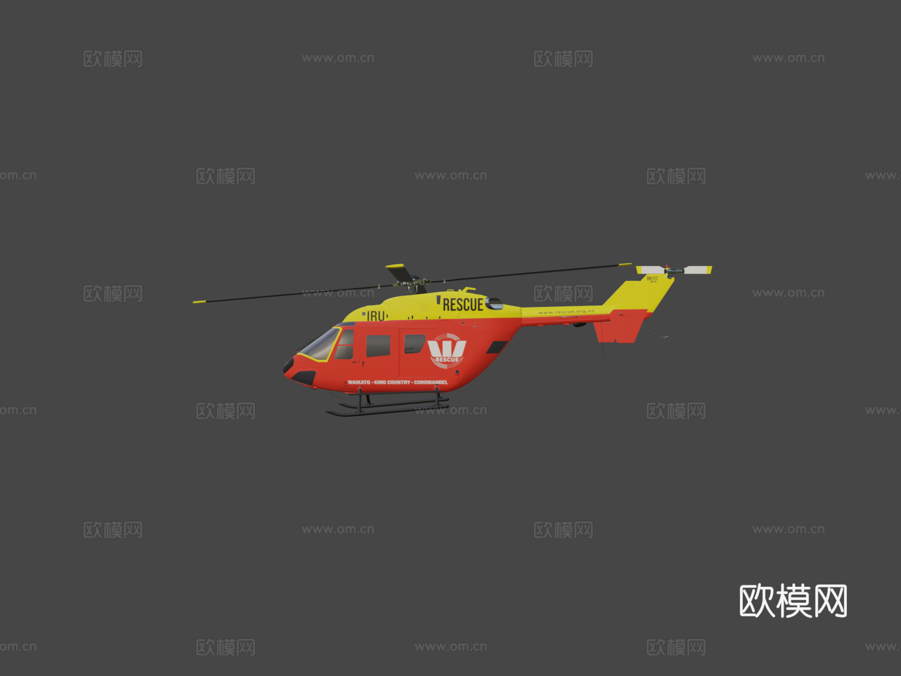 怀卡托西太平洋救援直升机su模型