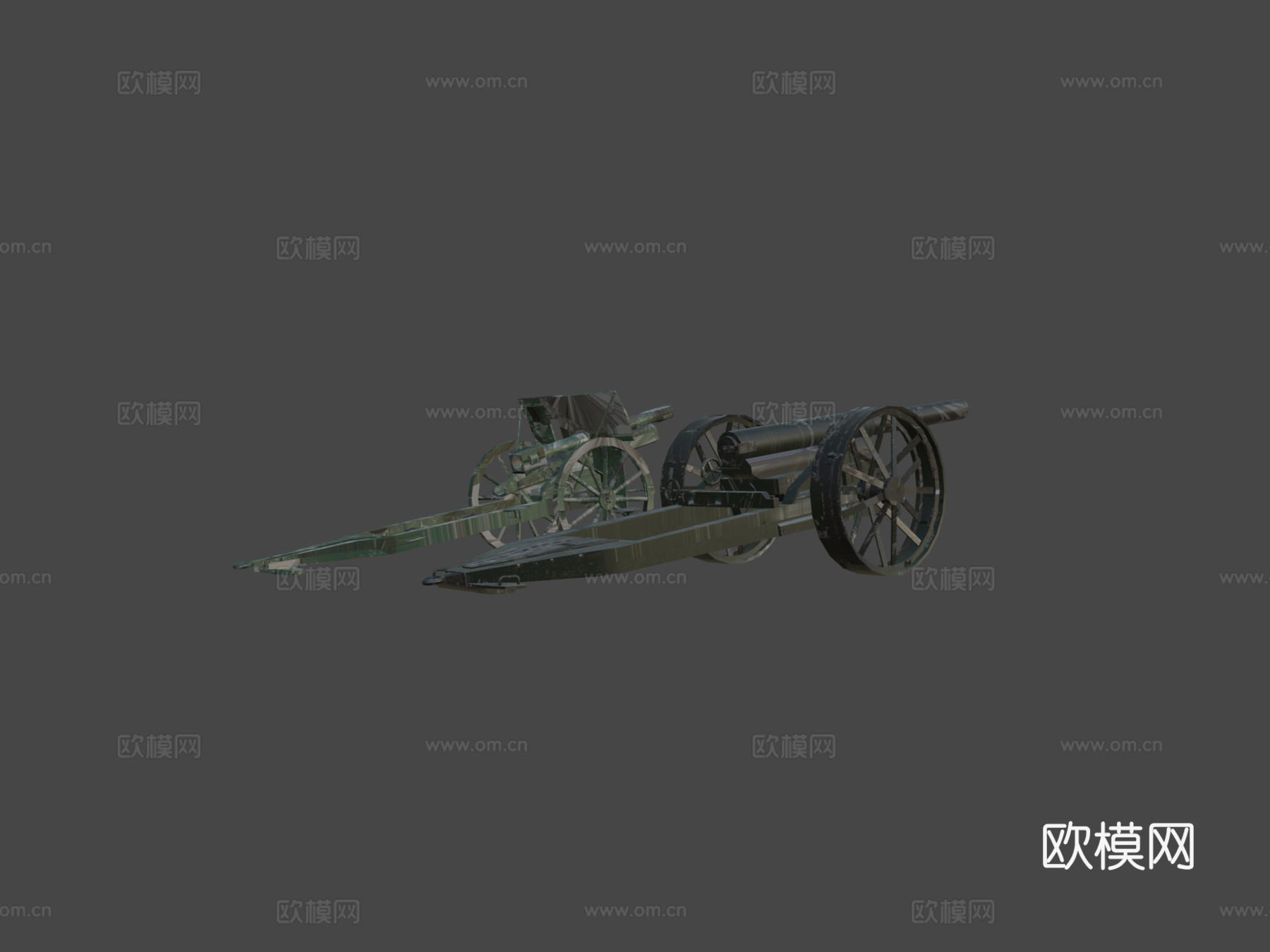 第一次世界大战火炮su模型