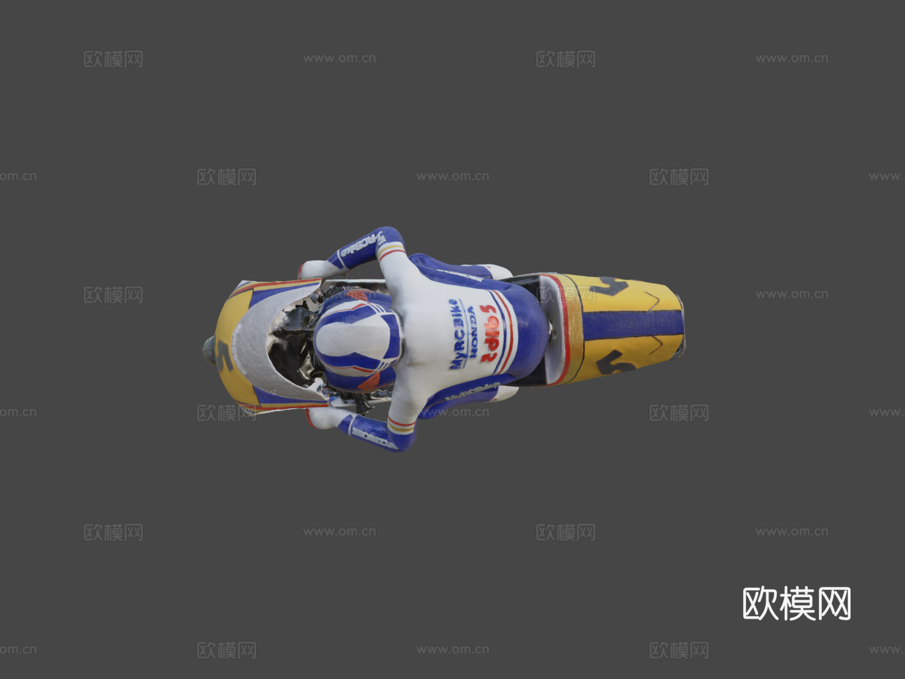 D打印我的遥控自行车NSR500 1-5遥控自行车罗斯曼版su模型