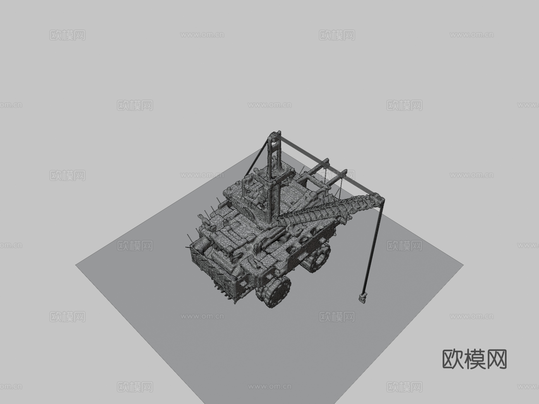 废土卡车我的世界扫描版su模型