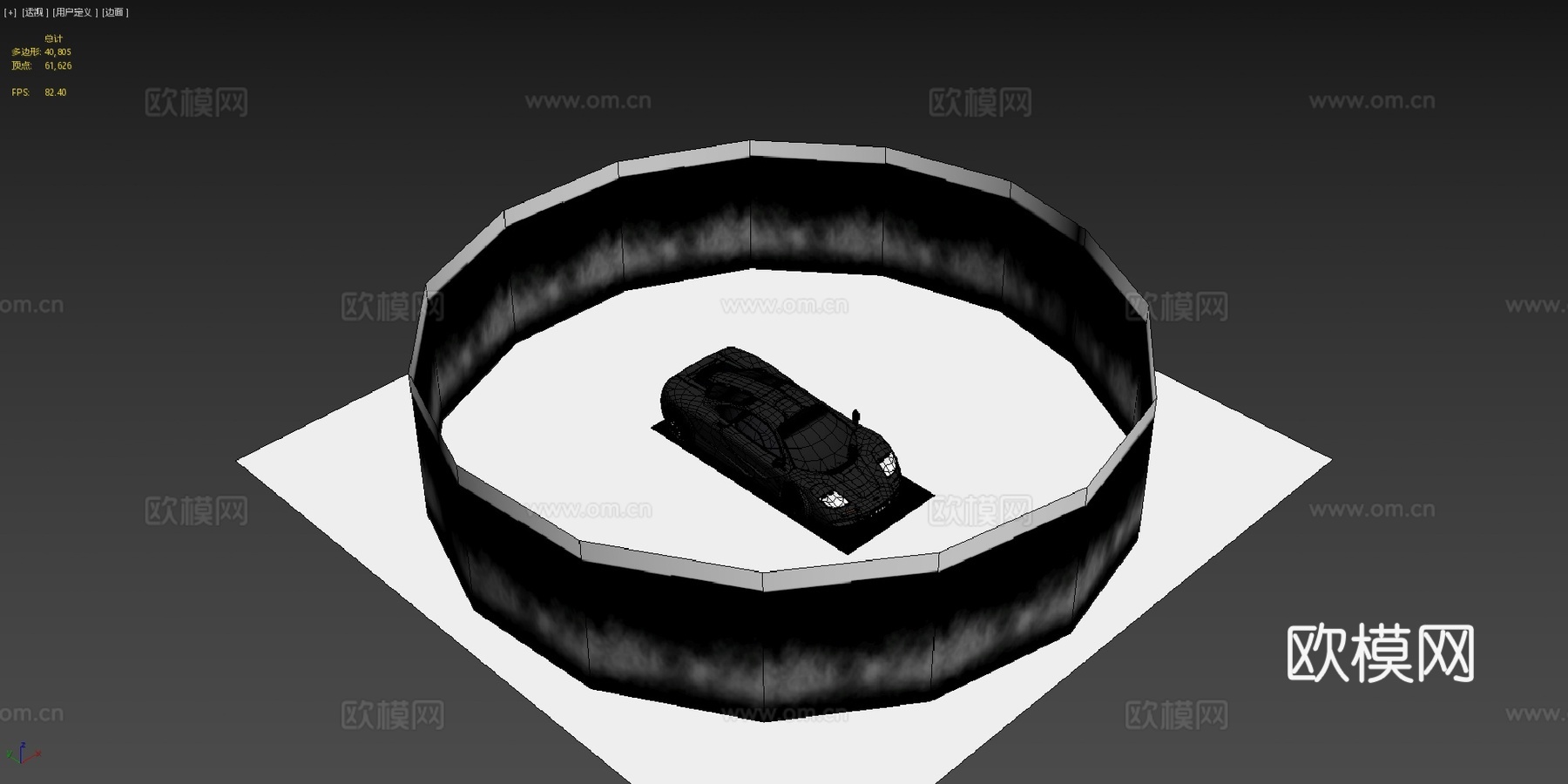 麦克拉伦F1 1993极品飞车2版场景版本su模型