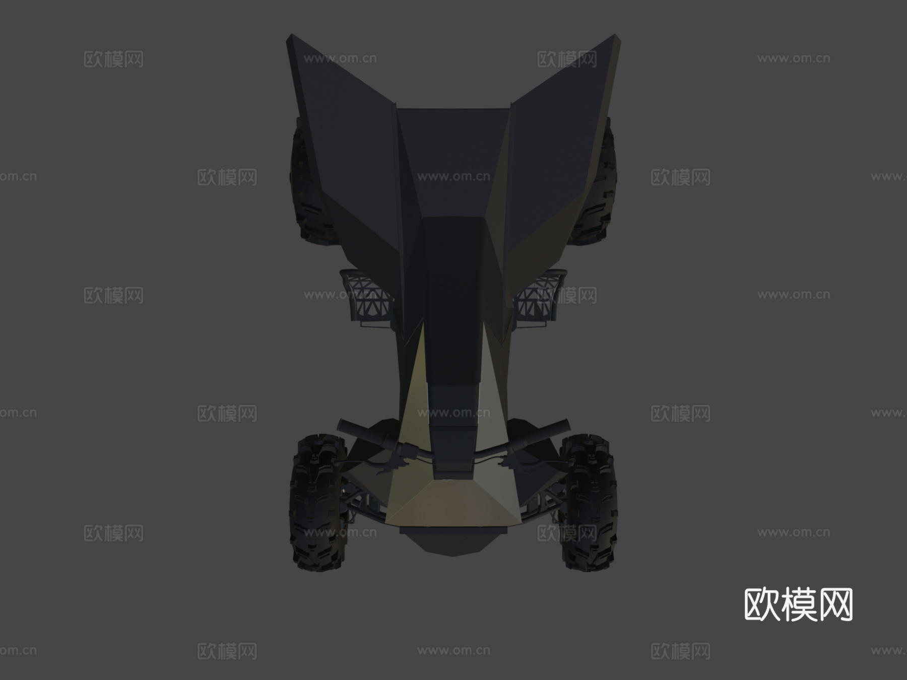 特斯拉赛博四轮车-赛博卡车全地形车su模型