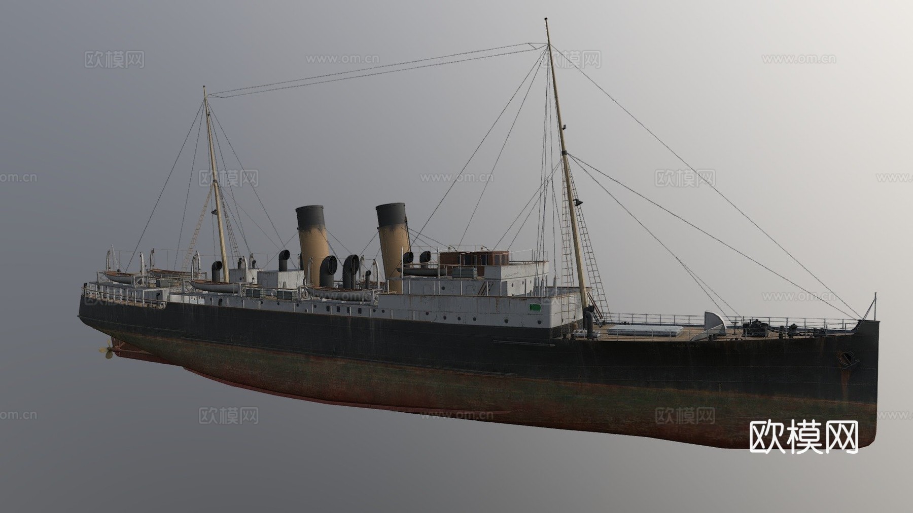 洛丽娜号船su模型