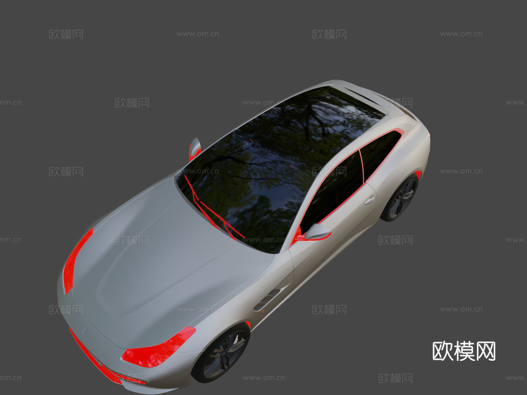 法拉利GTC4 Lusso型su模型