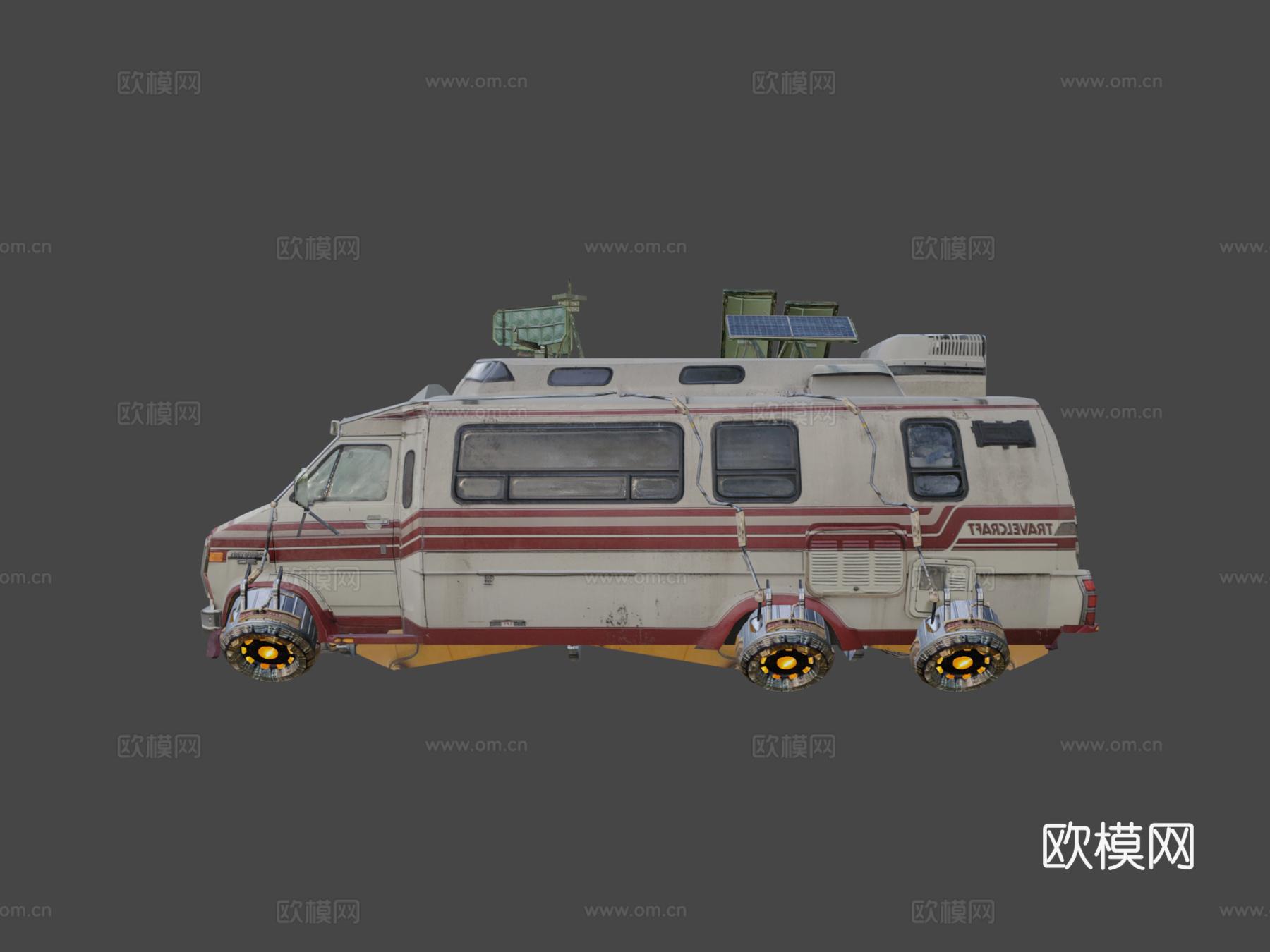 旅行飞行器悬浮转换版su模型