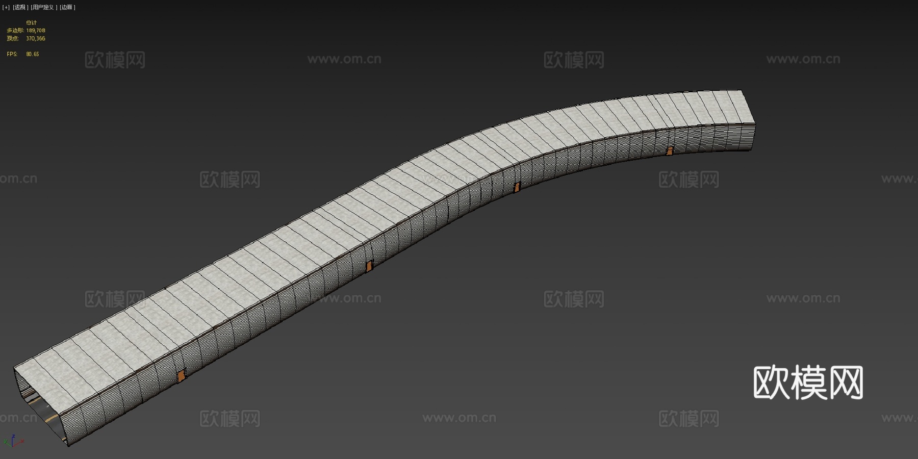 D公路隧道3D模型su模型