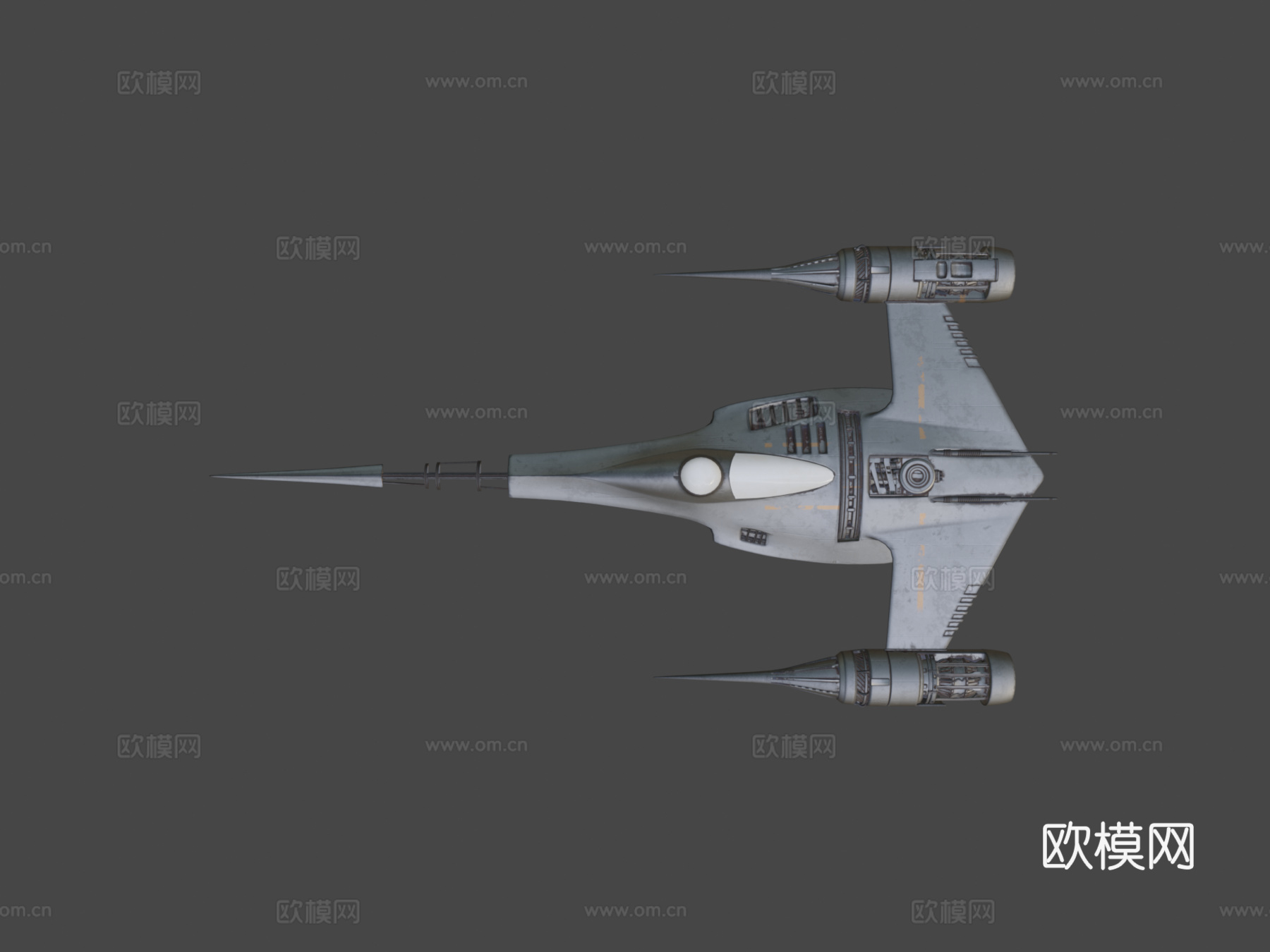 曼达洛人N1纳布星际战斗机(带内饰)su模型