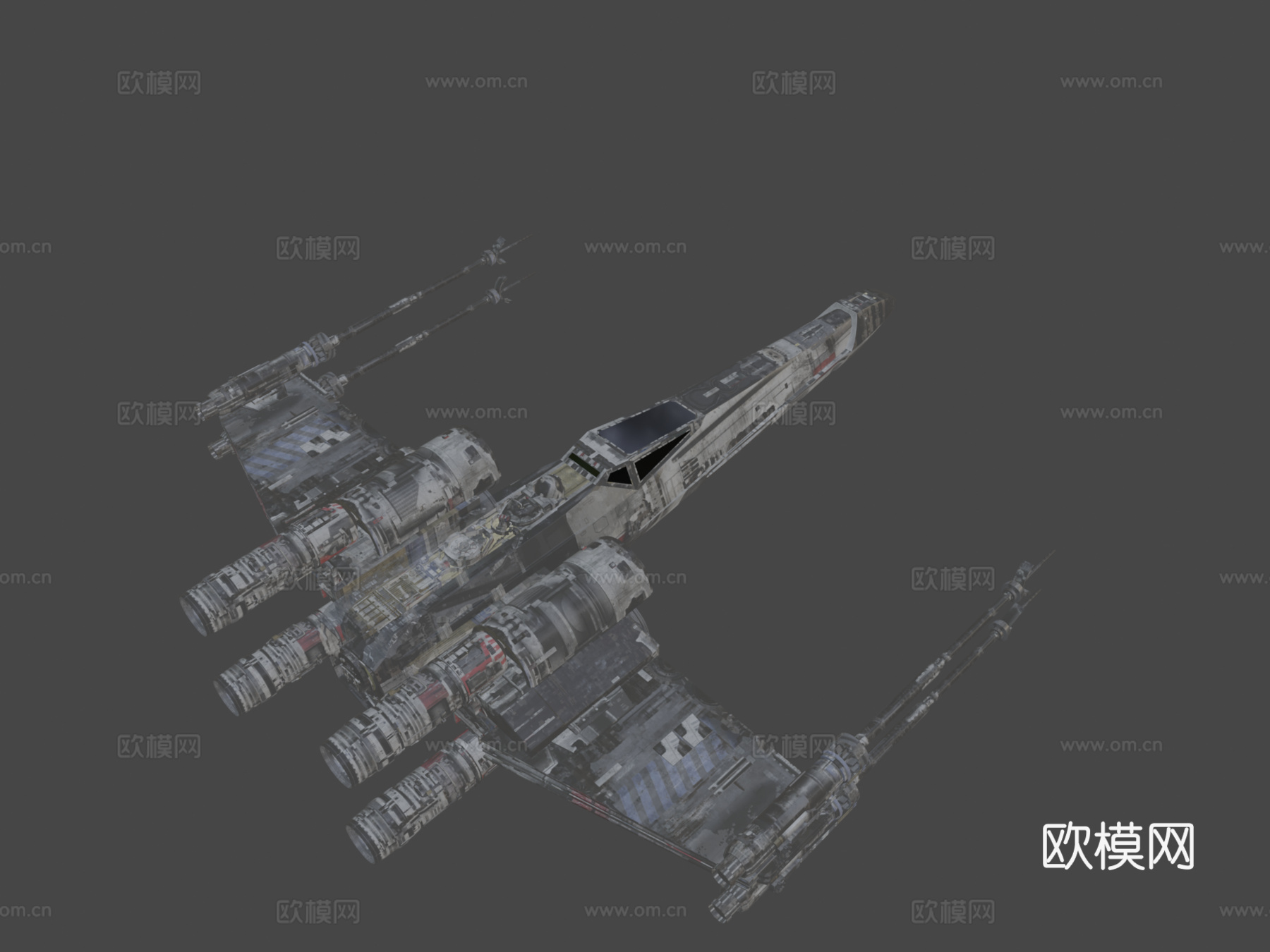 X翼战斗机（纹理更新）su模型