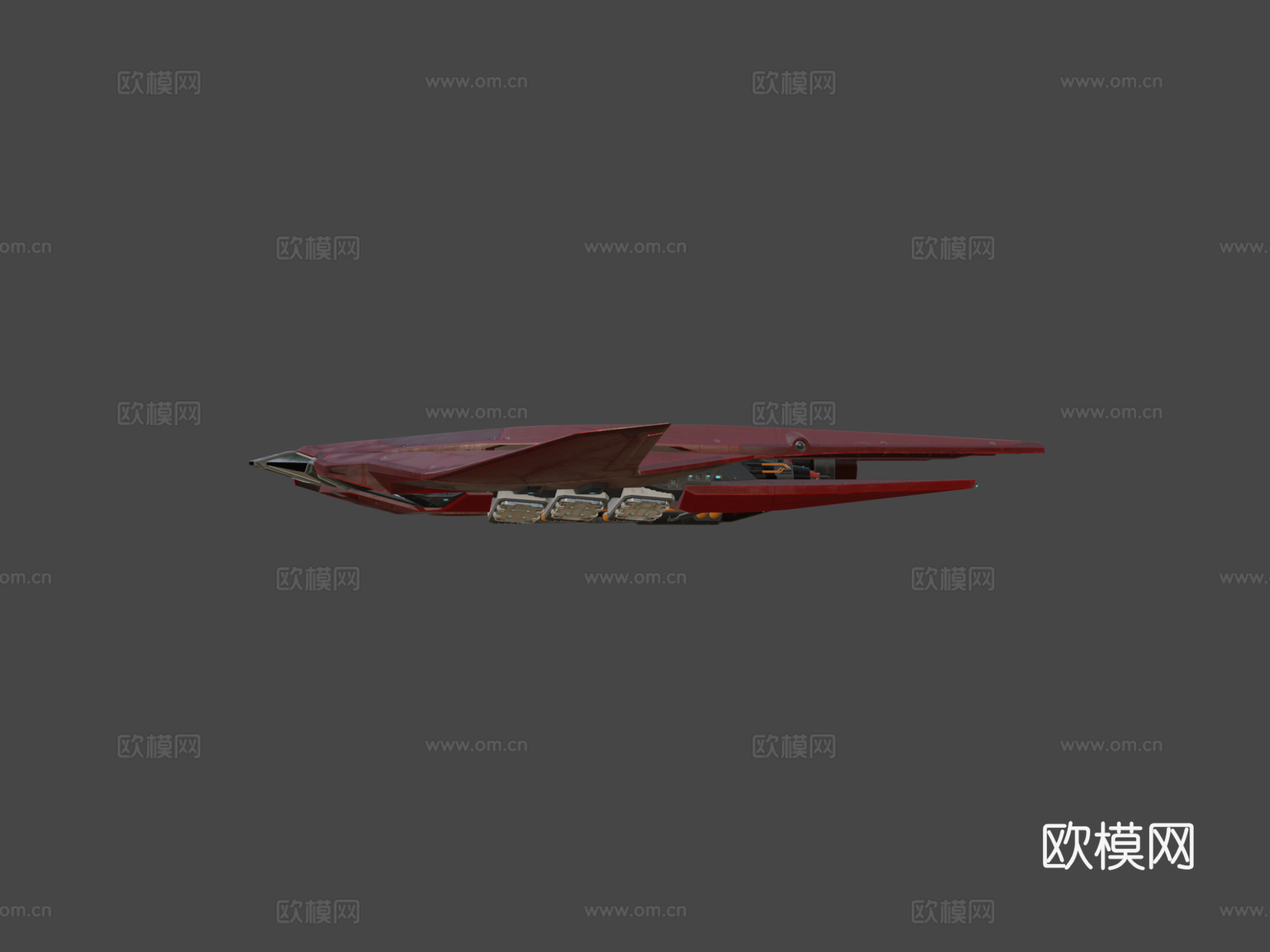 科幻飞船su模型