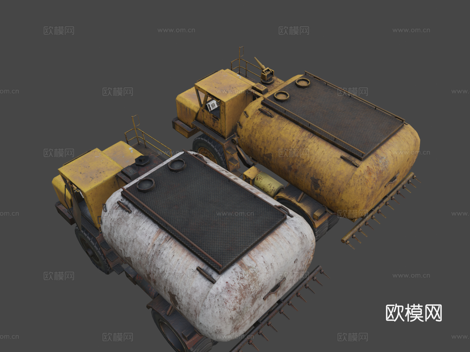 别拉斯540油罐卡车su模型