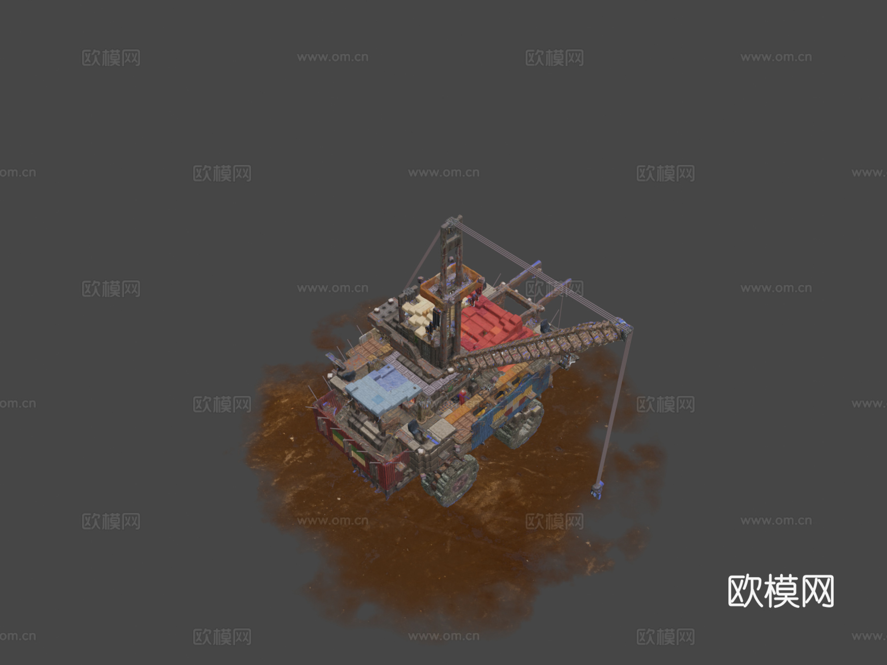 废土卡车我的世界扫描版su模型