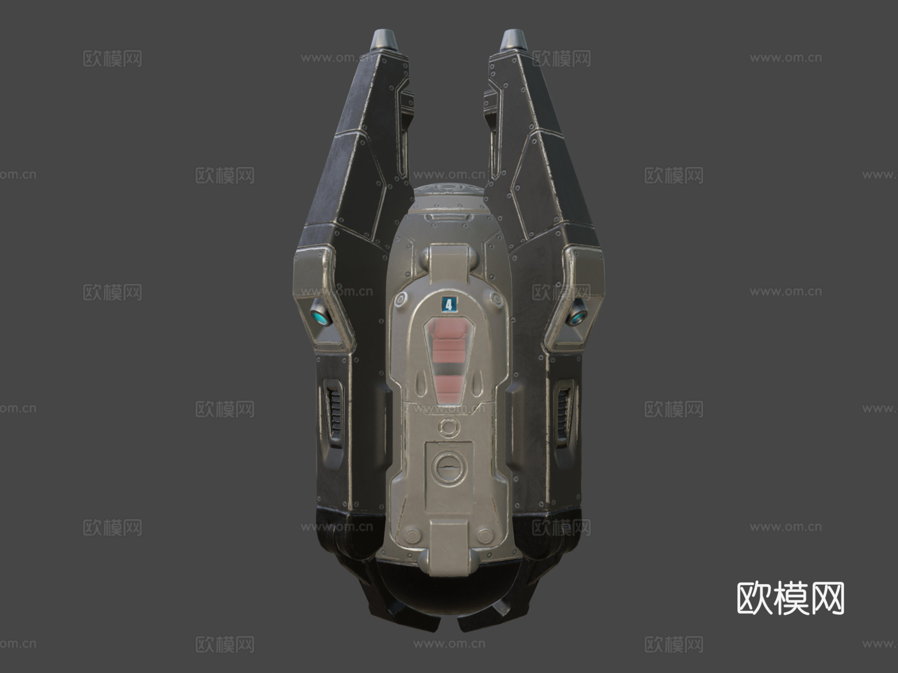 着陆舱动画su模型