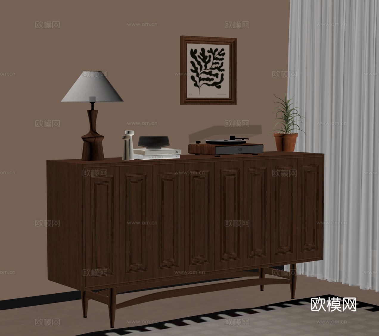 中古玄关柜su模型