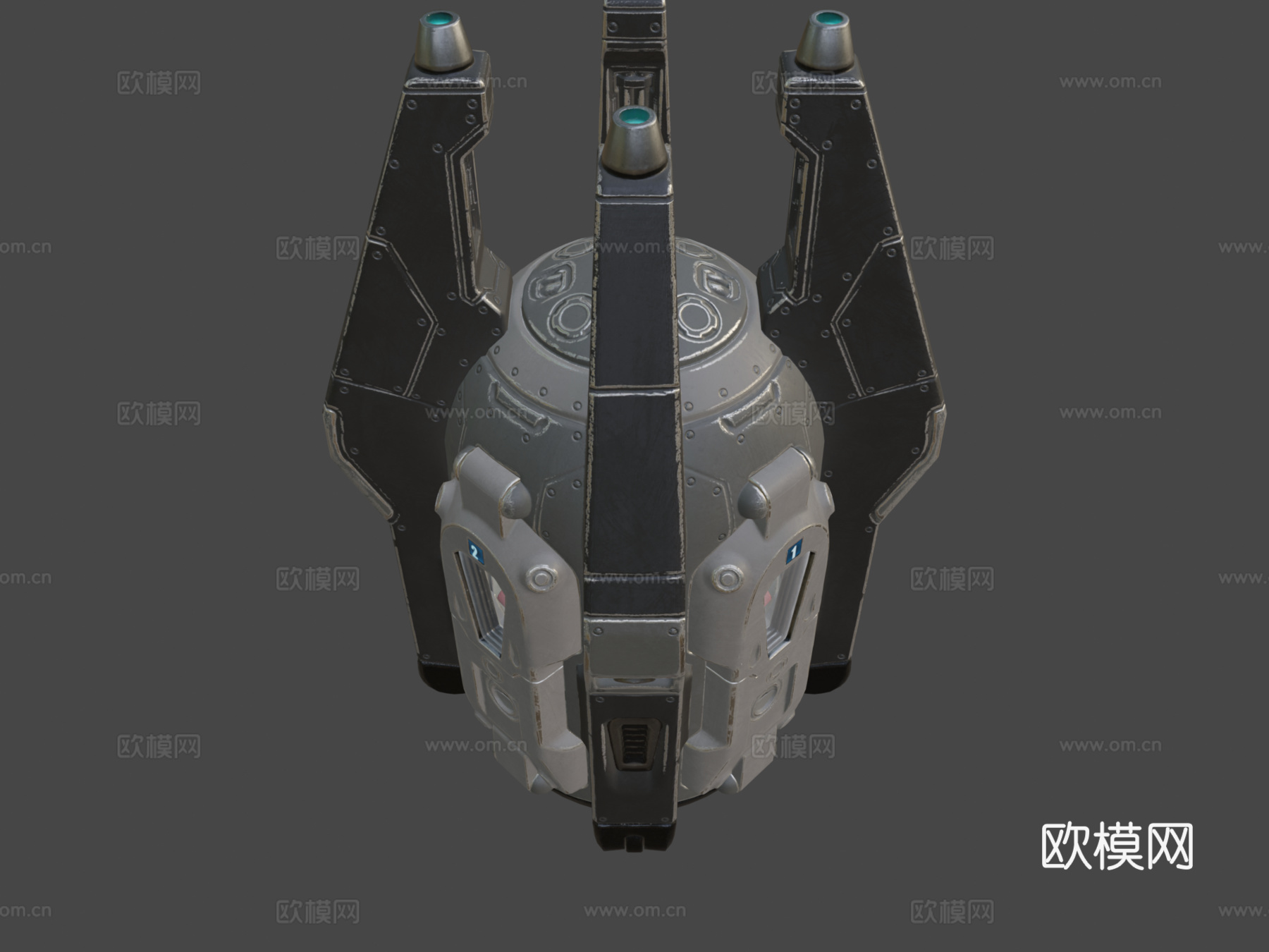 着陆舱动画su模型