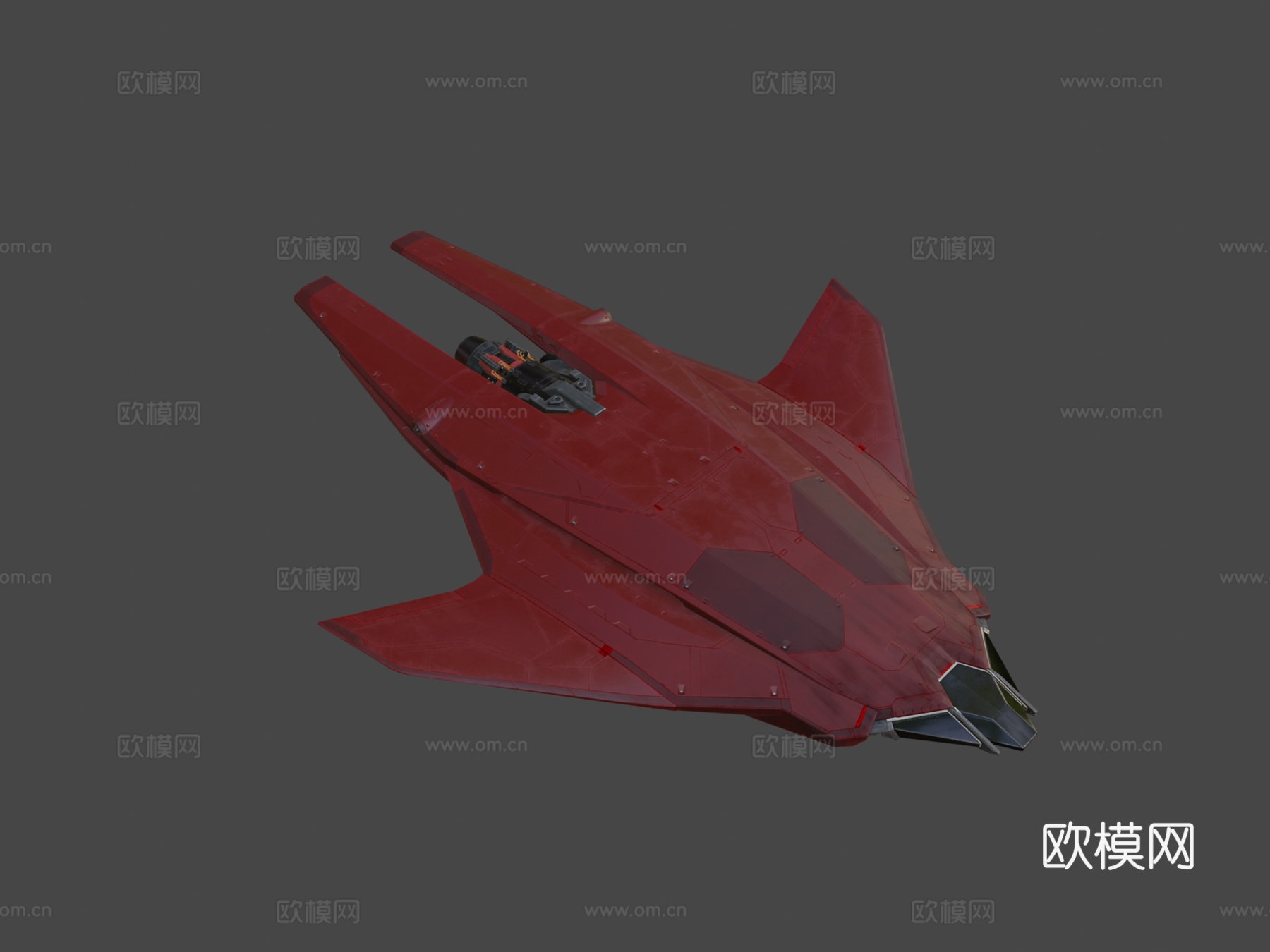 科幻飞船su模型