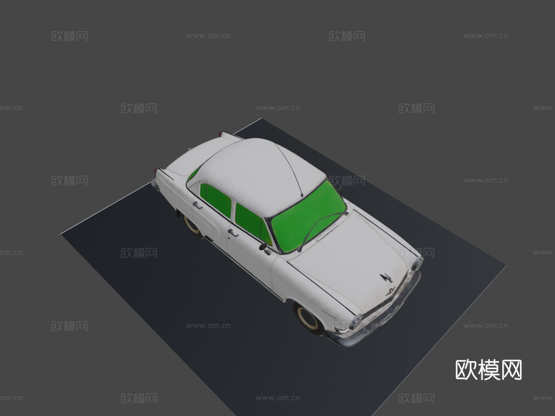 嘎斯21伏尔加轿车su模型
