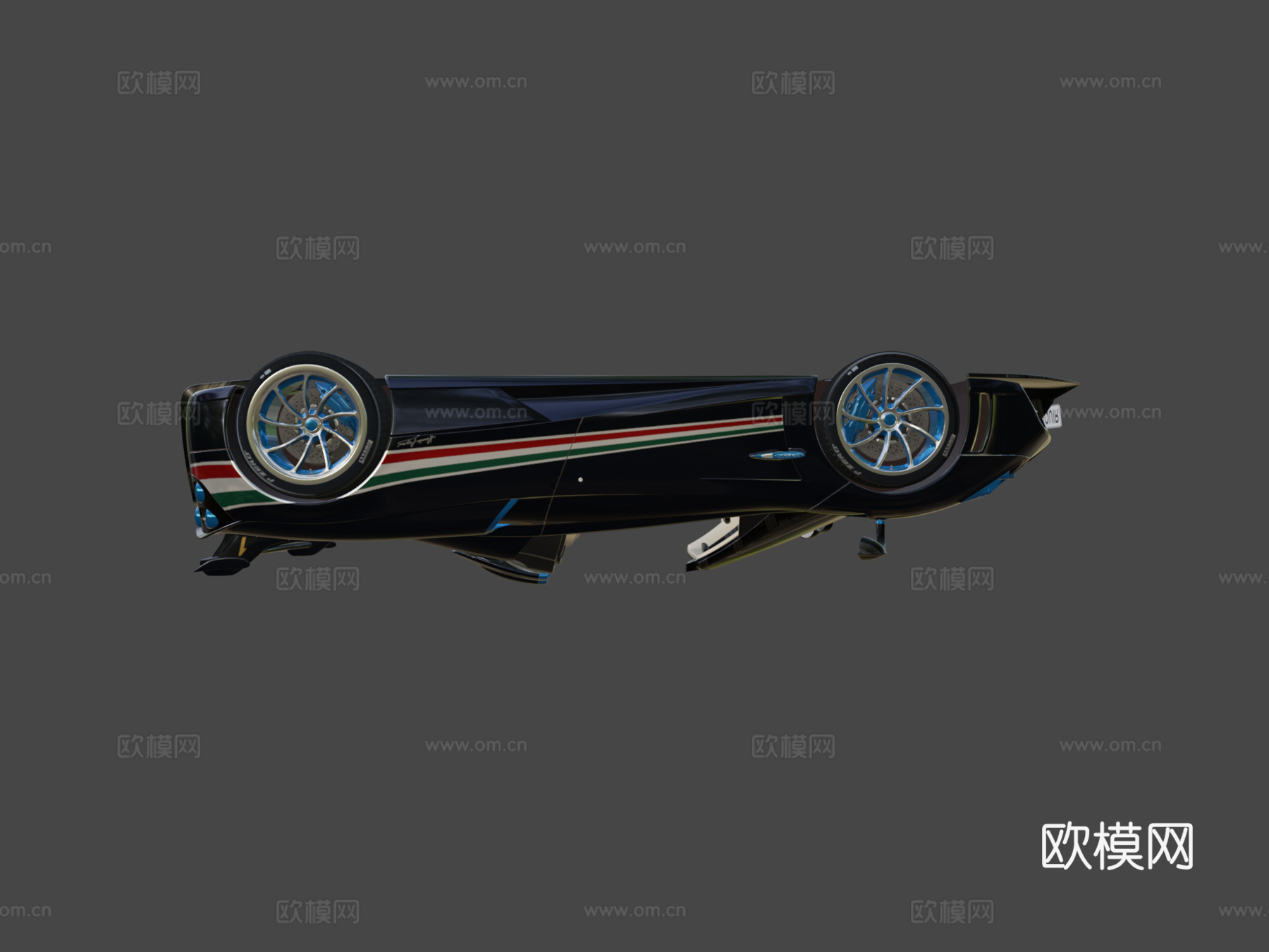 帕加尼风神三色旗2021su模型