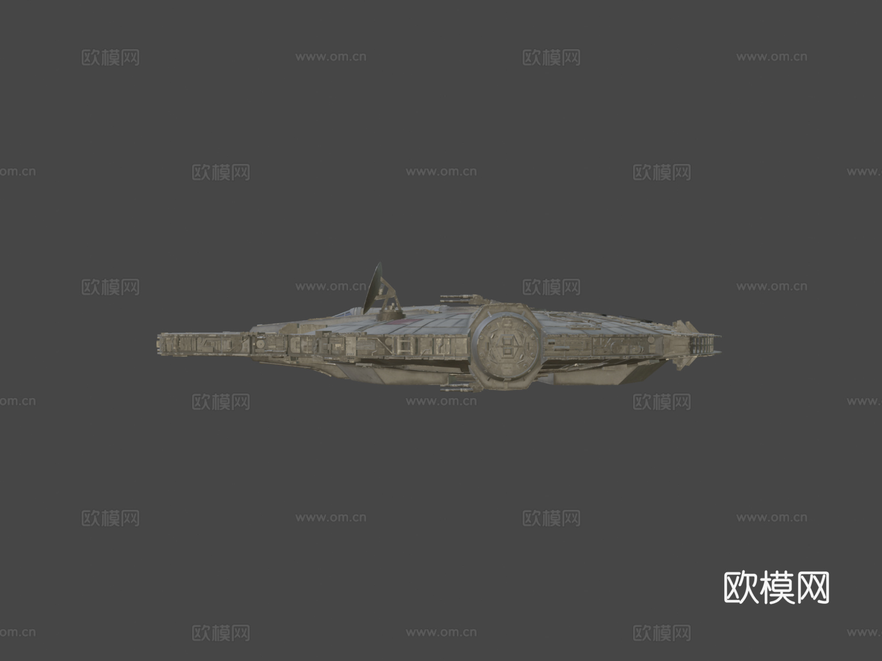 低多边形千年隼su模型