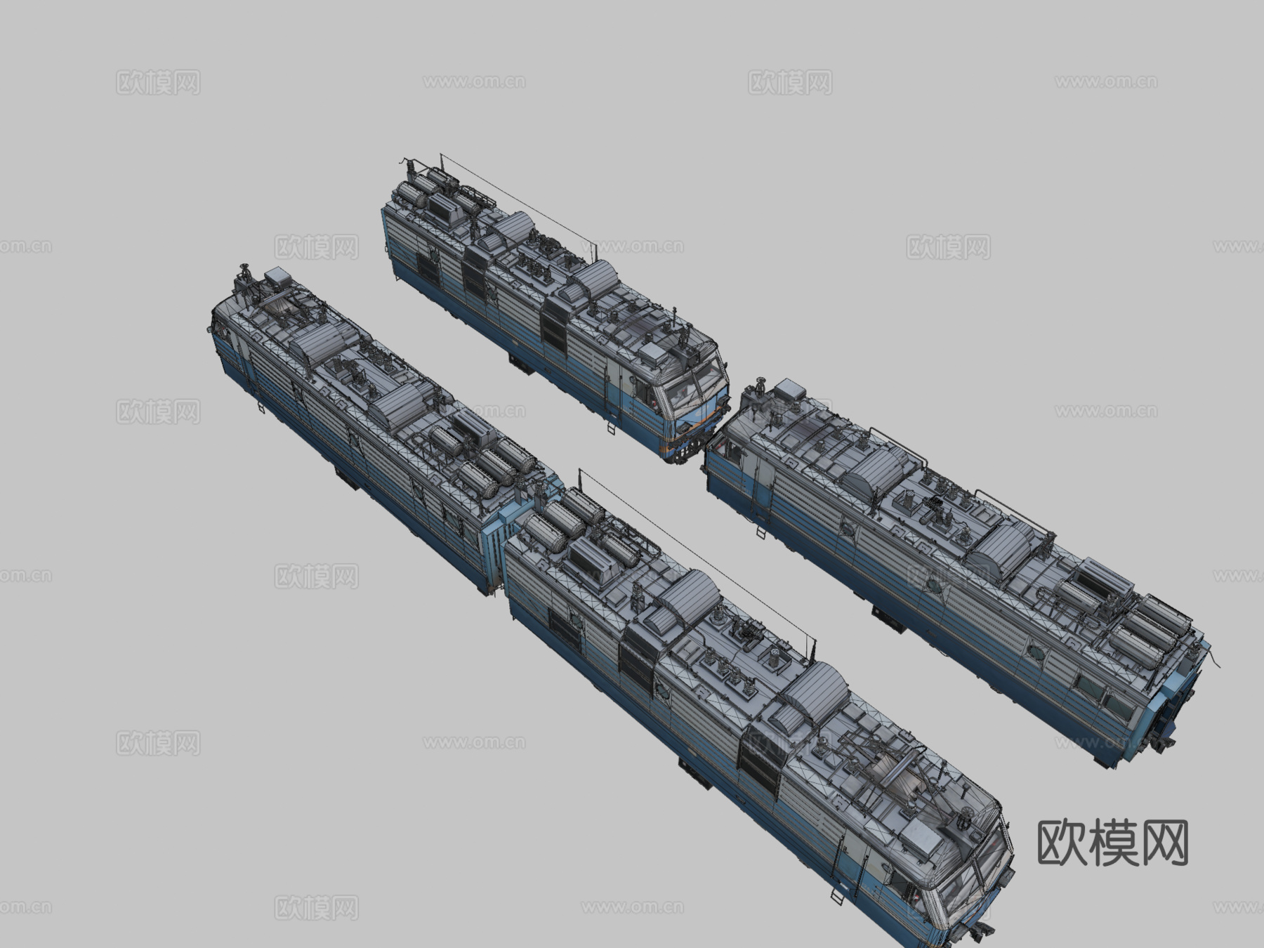 电力货运机车su模型
