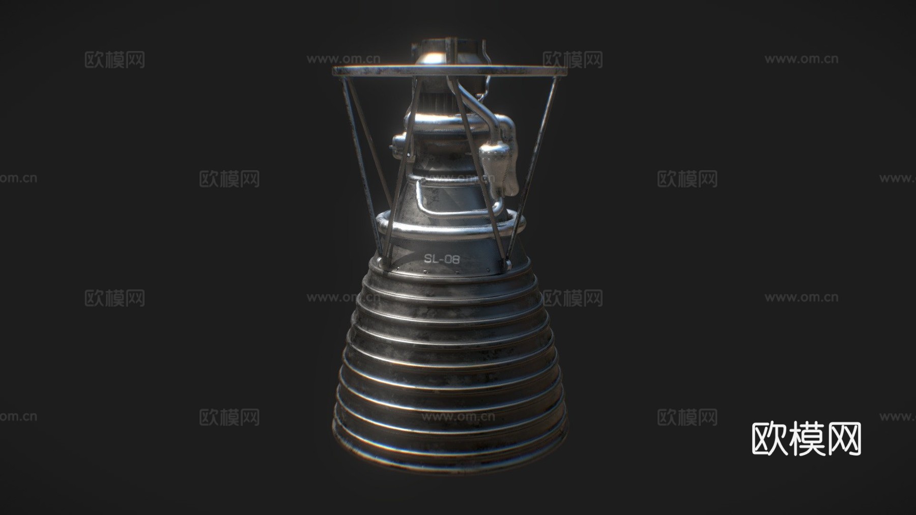 基础火箭发动机su模型