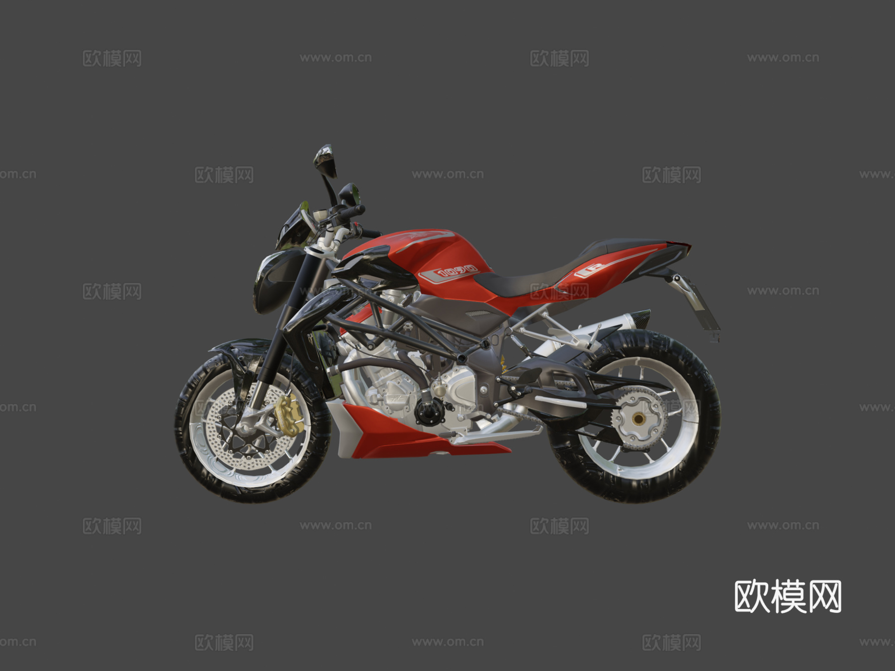 MV Agusta Brutale 1090 R型su模型