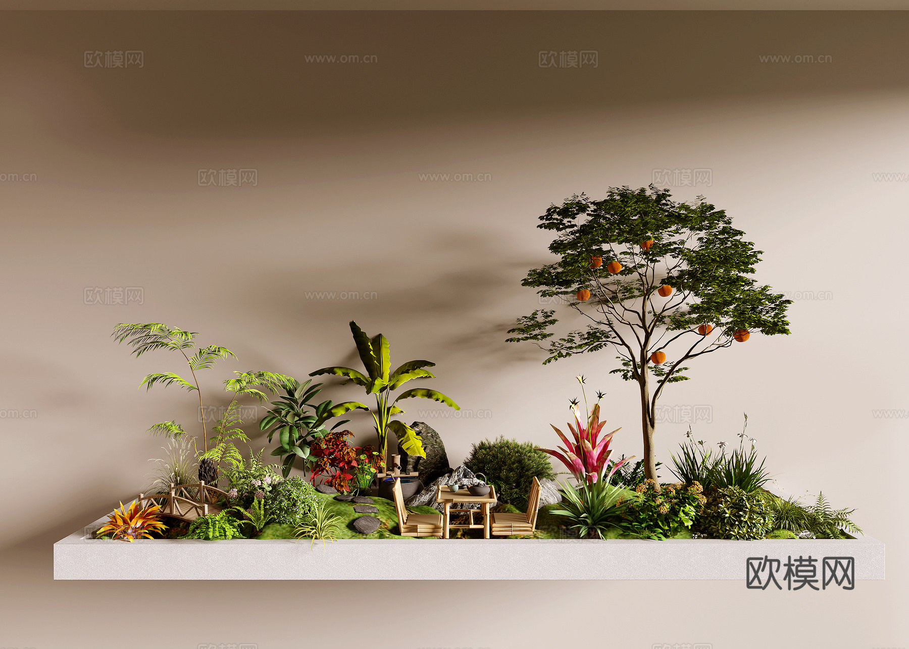 植物组合su模型