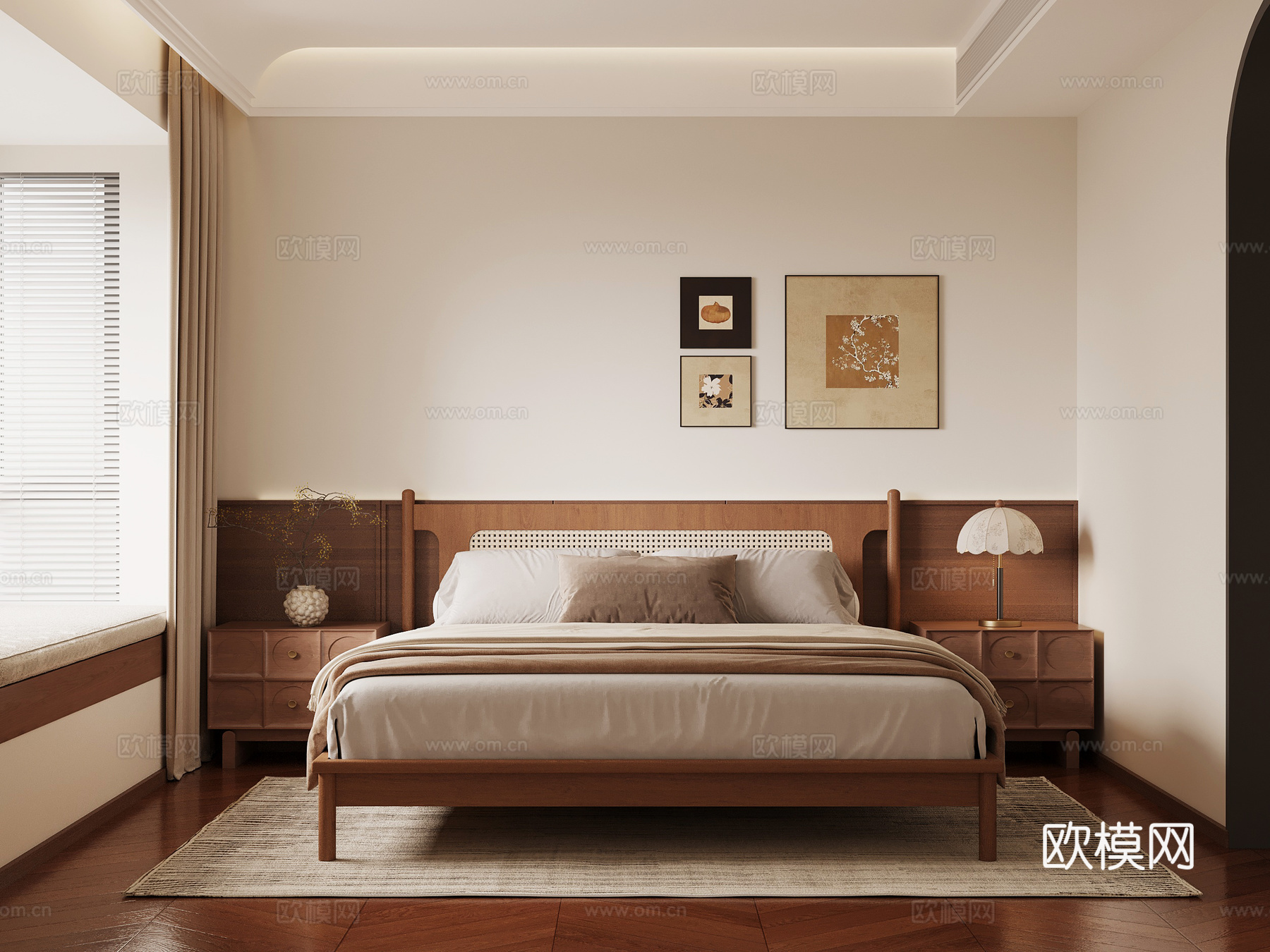 中古卧室su模型